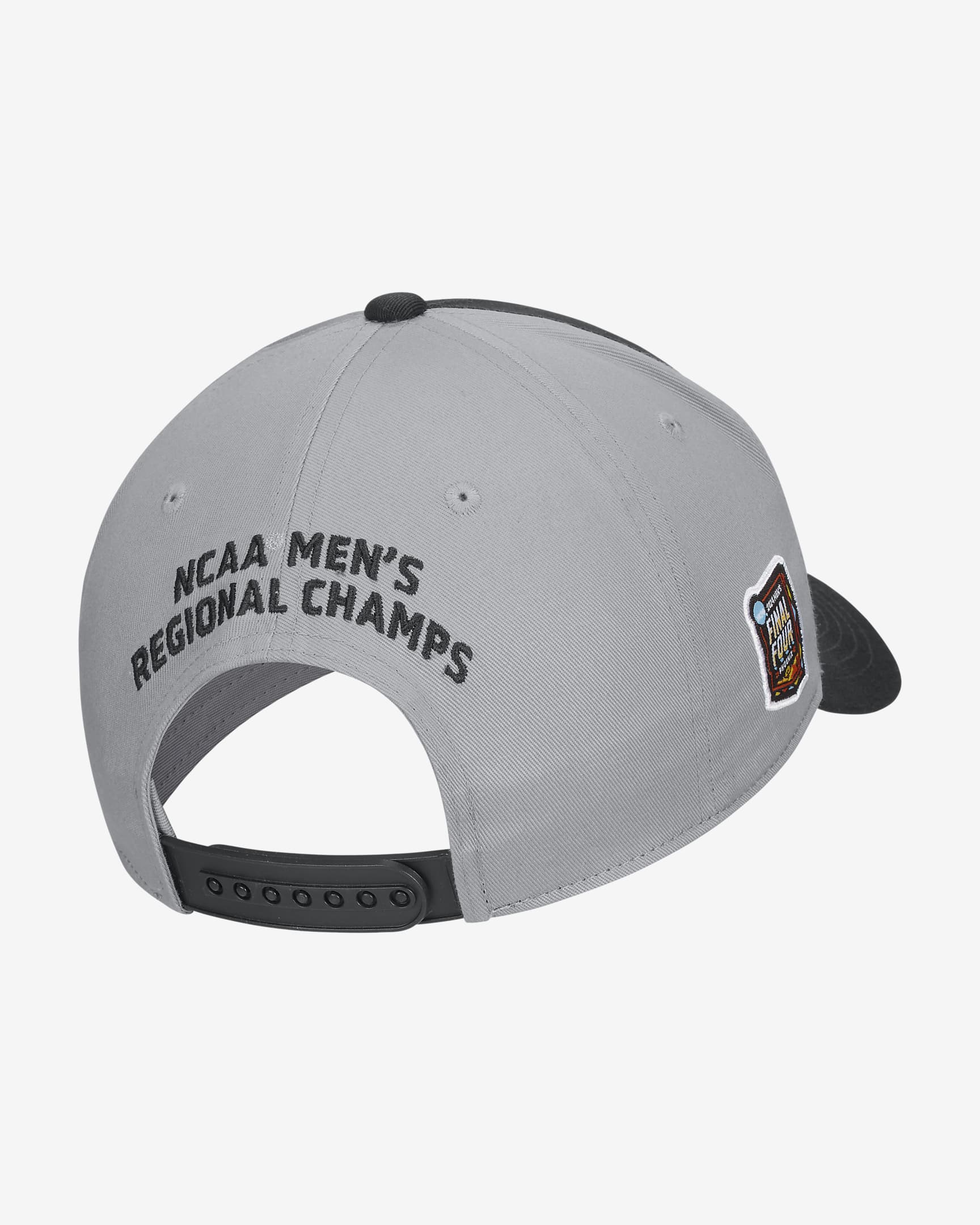 UConn Classic99 2024 Men's Regional Champ Nike College Basketball Cap - Black/Wolf Grey