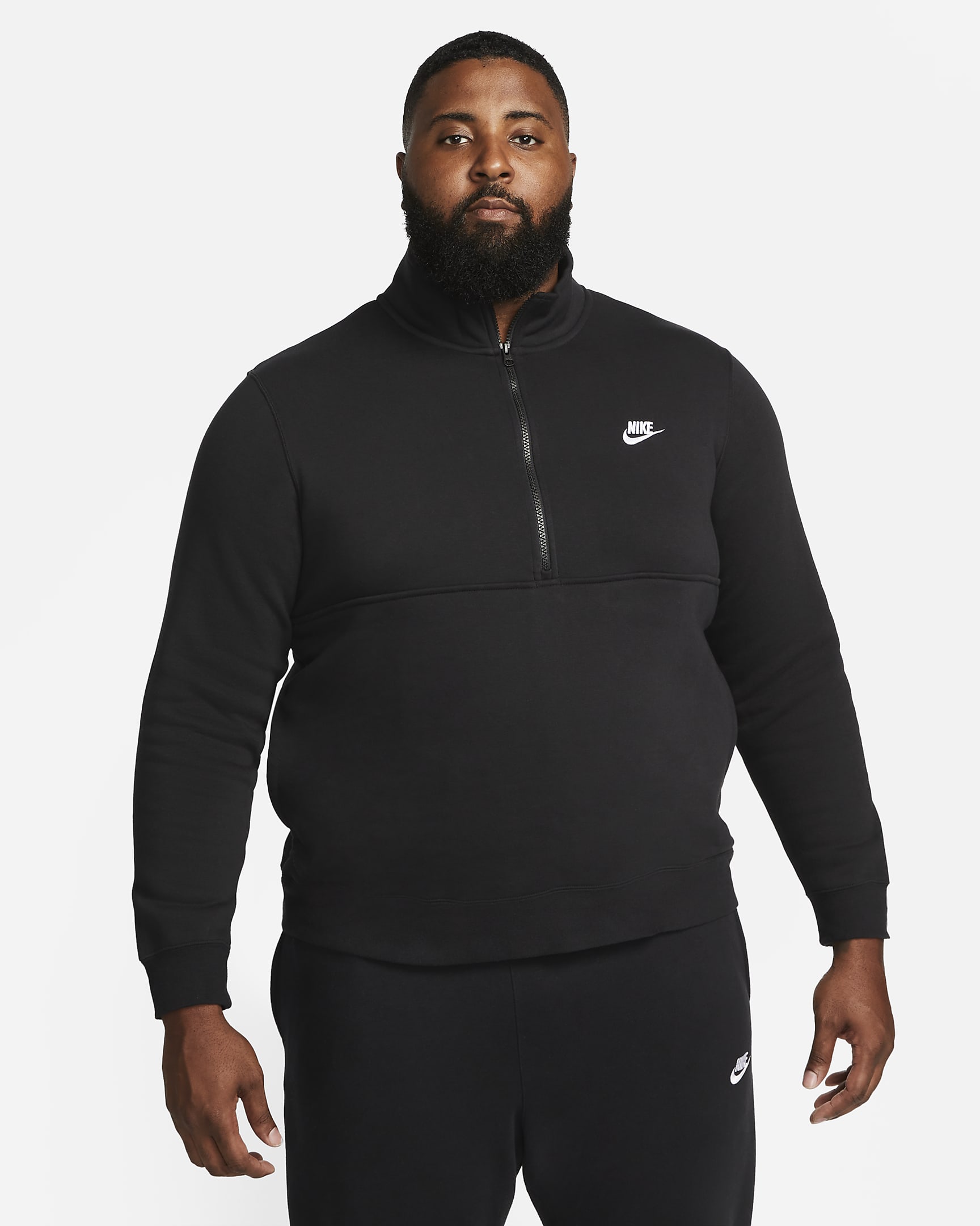 Nike Sportswear Club Men's BrushedBack 1/2Zip Sweatshirt. Nike UK