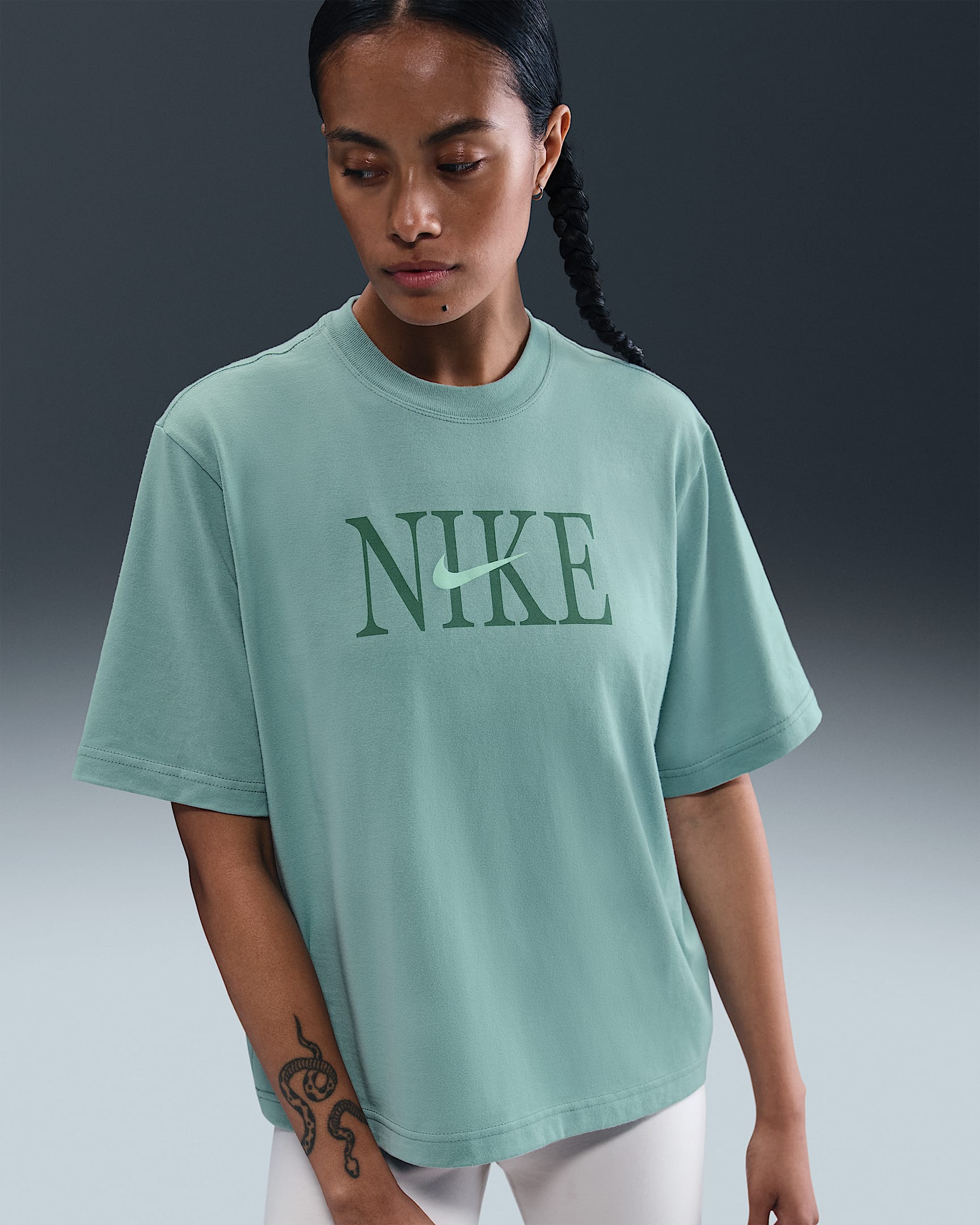 Nike Sportswear Essential Women's Boxy T-Shirt - Cannon/Mint Foam