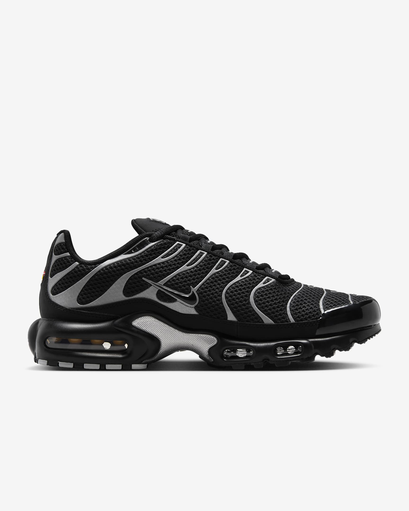 Ανδρικά παπούτσια Nike Air Max Plus Premium - Μαύρο/Metallic Silver/Μαύρο