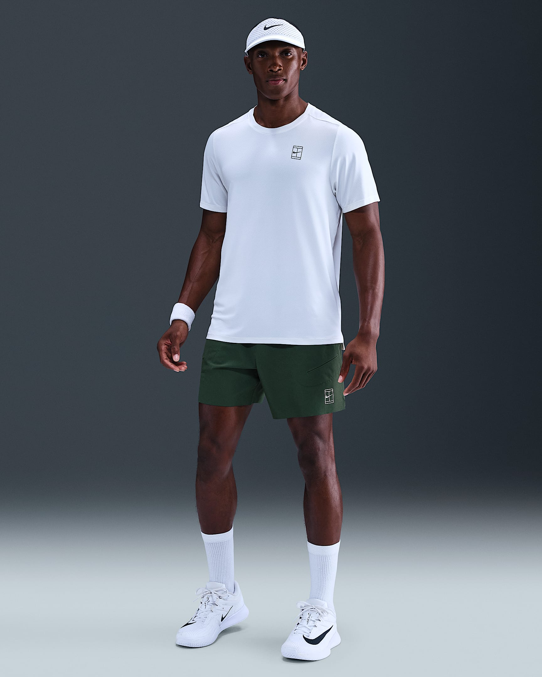 NikeCourt Advantage Men's Dri-FIT 6" Tennis Shorts - Fir