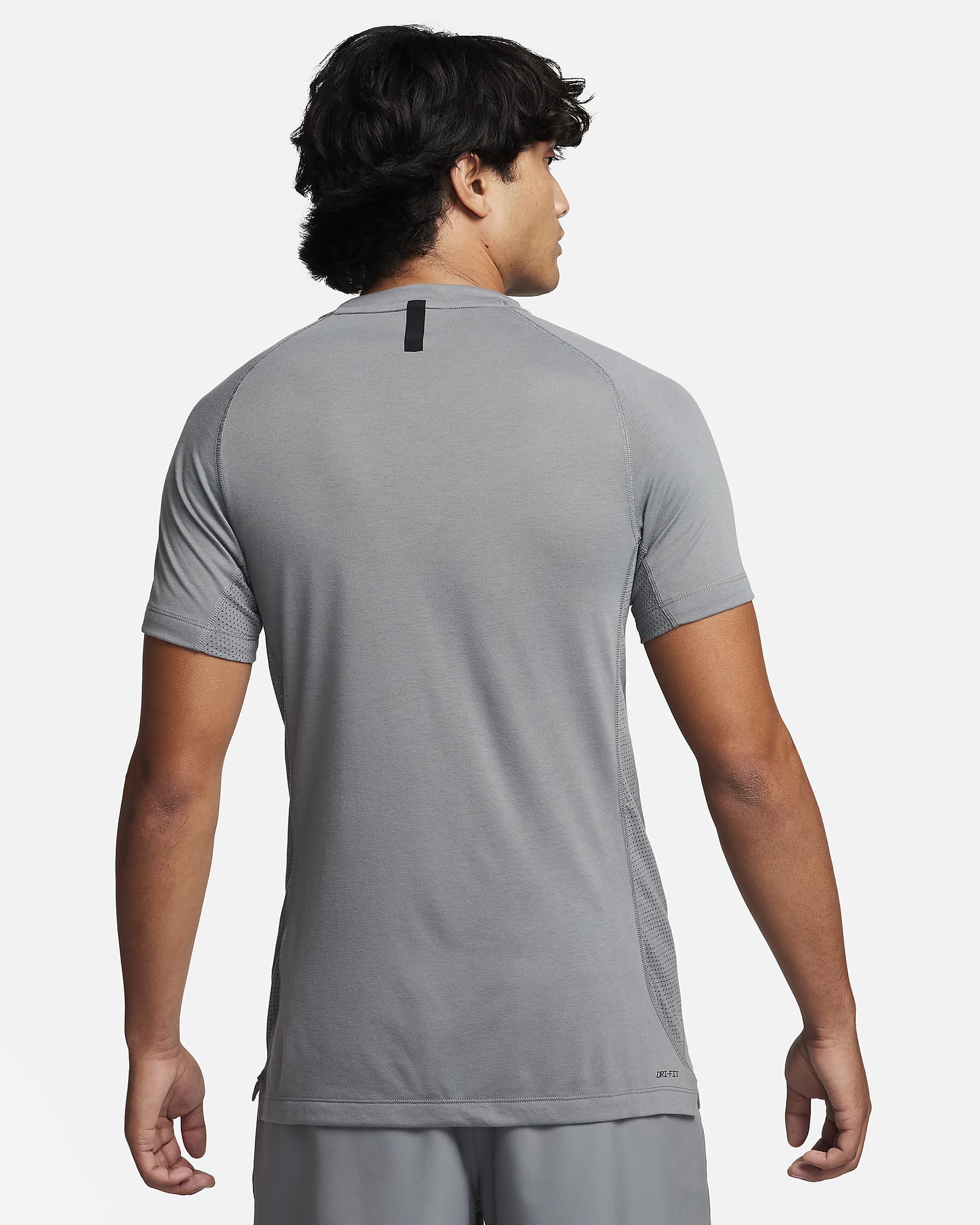 Nike Flex Rep Men's Dri-FIT Short-Sleeve Fitness Top - Smoke Grey/Black