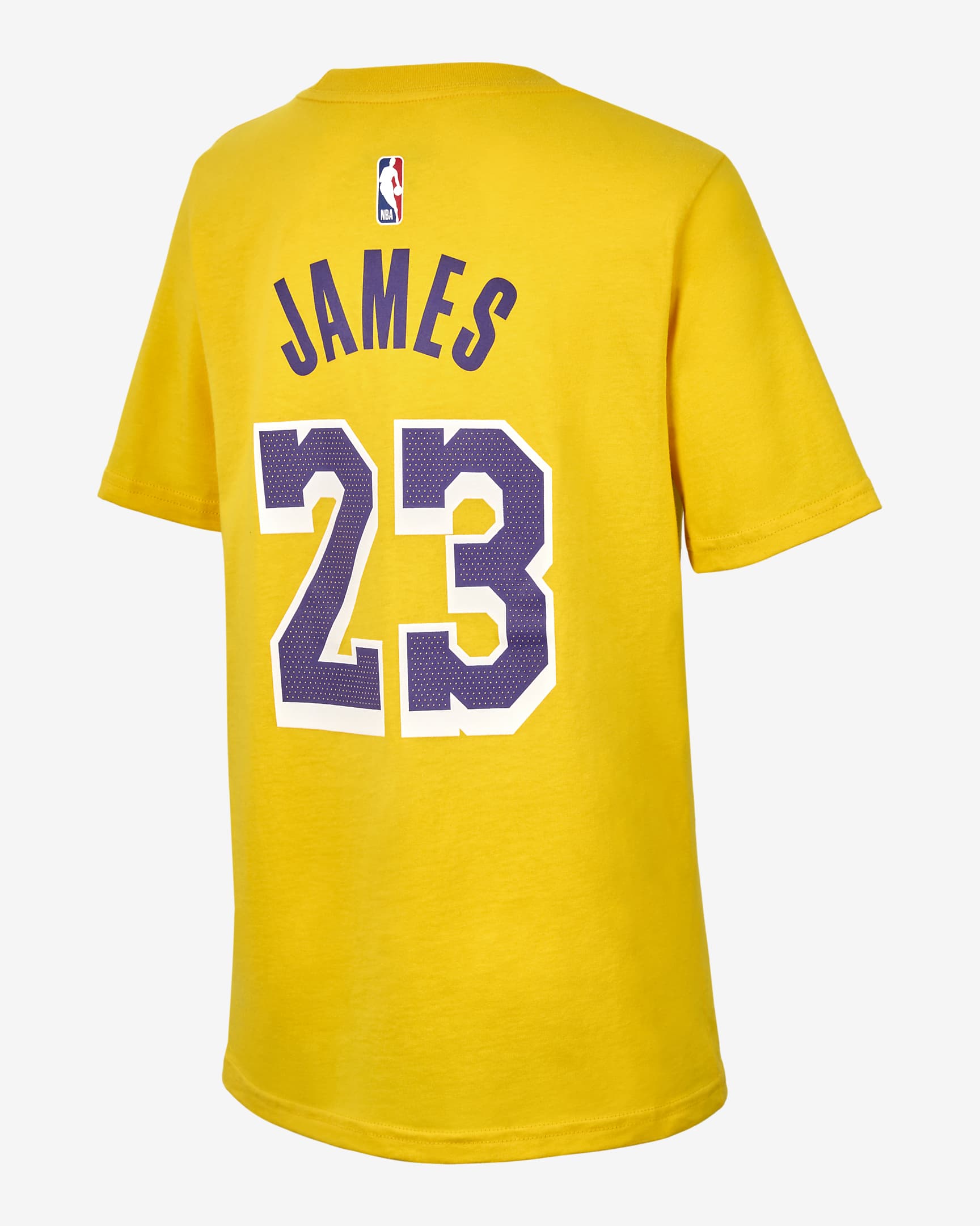 LeBron James Los Angeles Lakers Nike NBA-T-Shirt für ältere Kinder (Jungen) - Amarillo