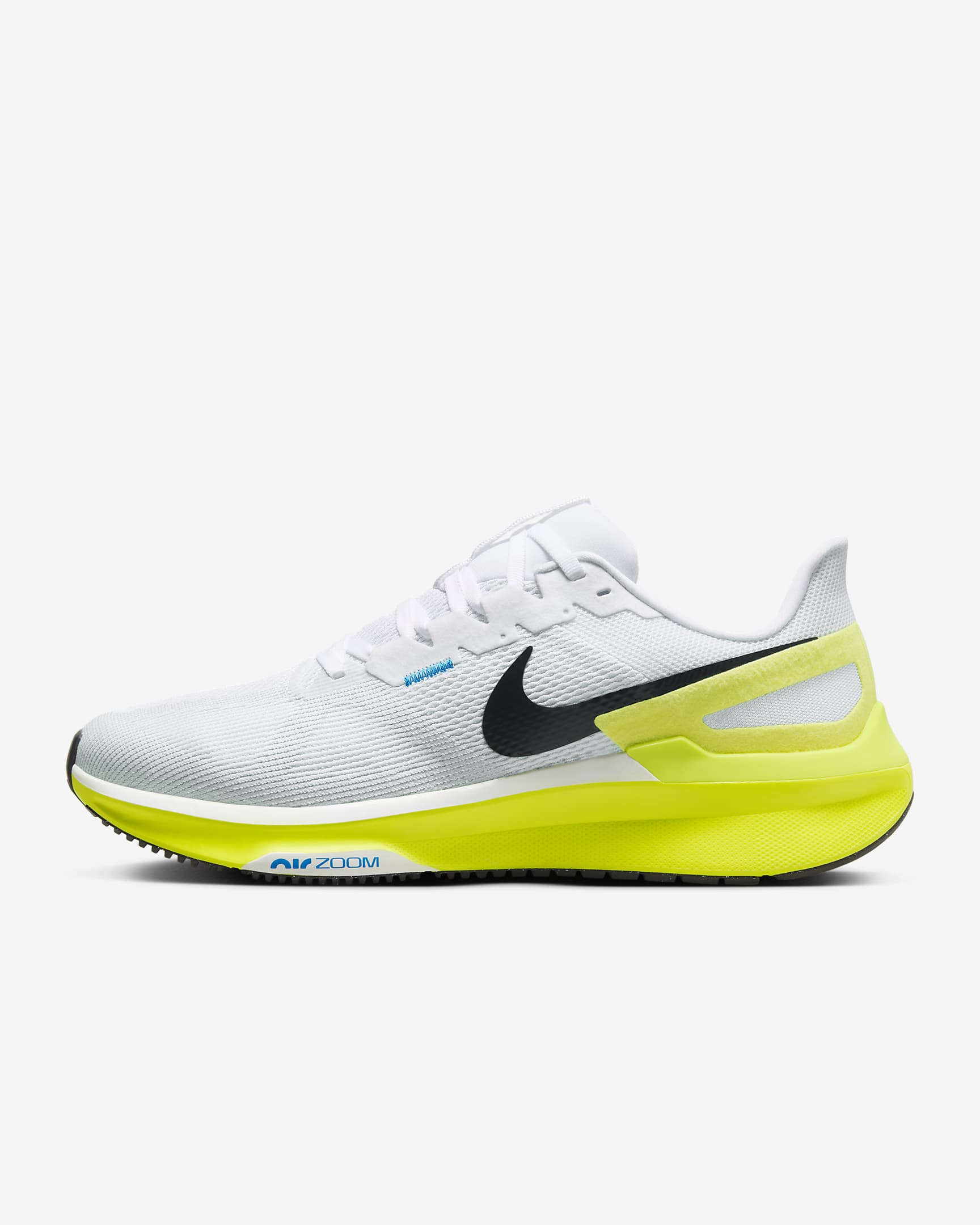 Chaussure de running sur route Nike Structure 25 pour homme - Blanc/Cyber/Photo Blue/Noir