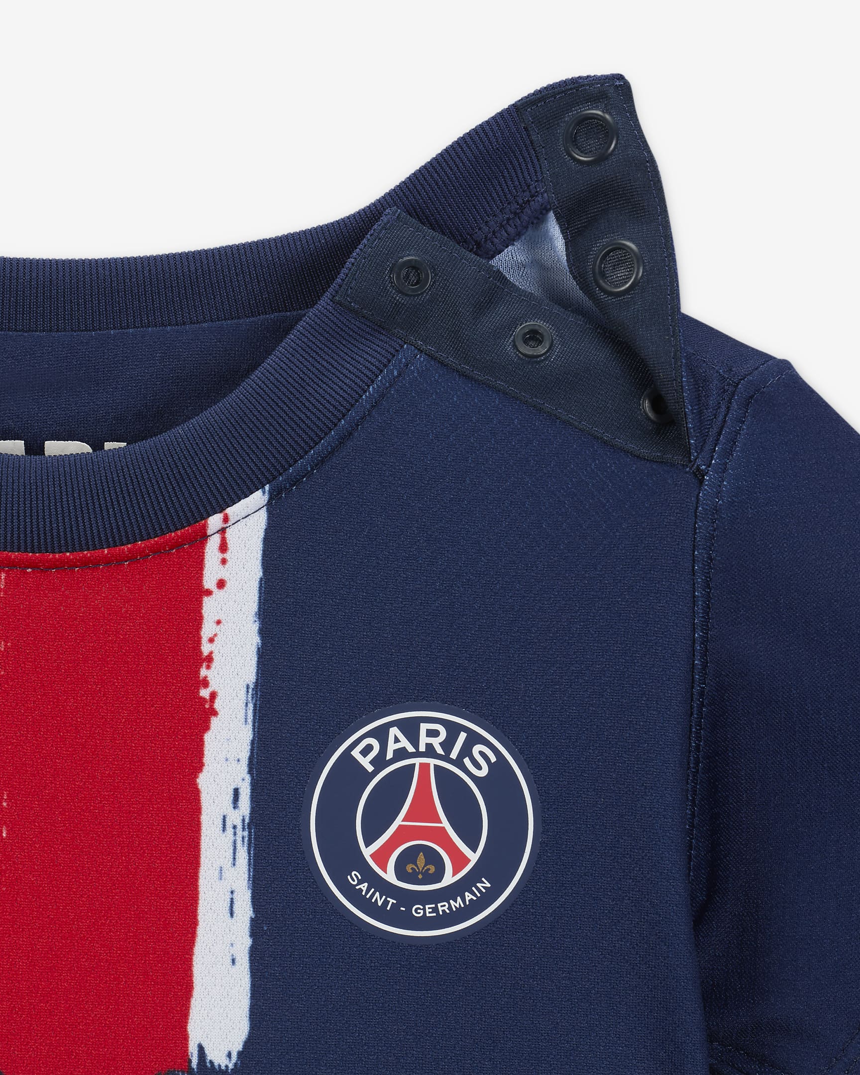 Paris Saint-Germain 2024/25 Stadium (hjemmedrakt) Nike Football Replica draktsett i tre deler til sped-/småbarn - Midnight Navy/Midnight Navy/Hvit