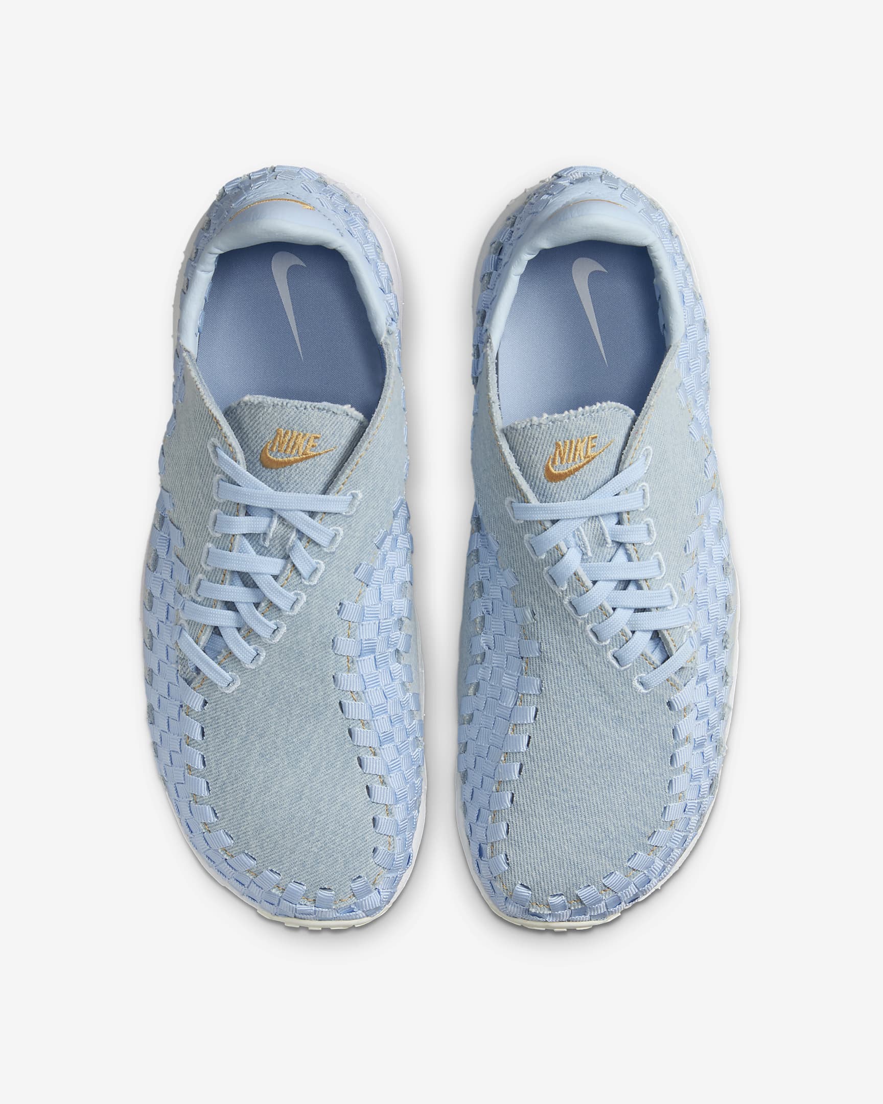 Nike Air Footscape Women's Shoes - Denim/Ice Blue/White/Wheat Gold