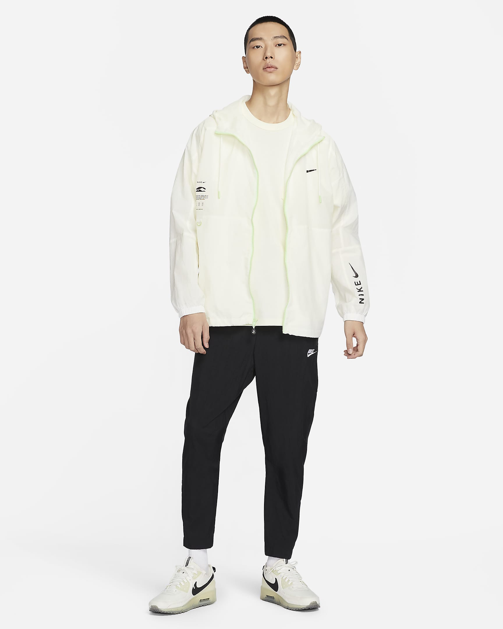 Nike Sportswear Men's Hooded Woven Jacket - Sail