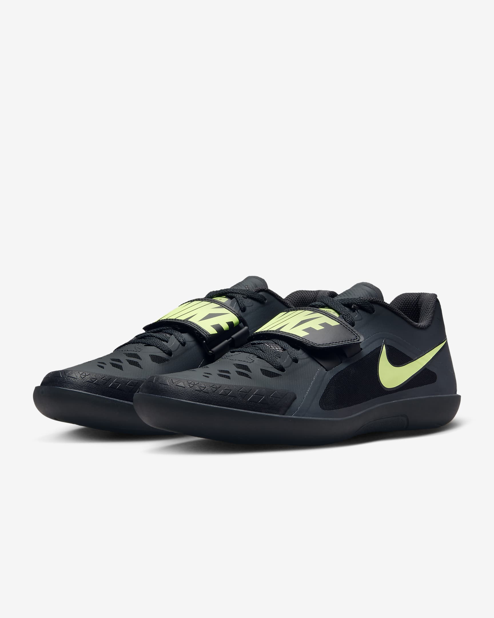 Nike Zoom Rival SD 2 Track & Field Throwing Shoes - Anthracite/Black/Light Lemon Twist/Fierce Pink