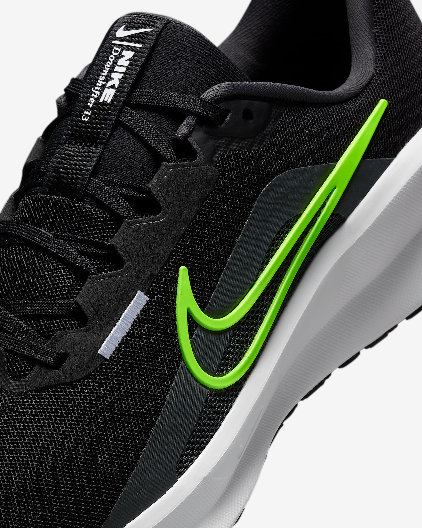 รองเท้าวิ่งโร้ดรันนิ่งผู้ชาย Nike Downshifter 13 - ดำ/Anthracite/ขาว/Volt