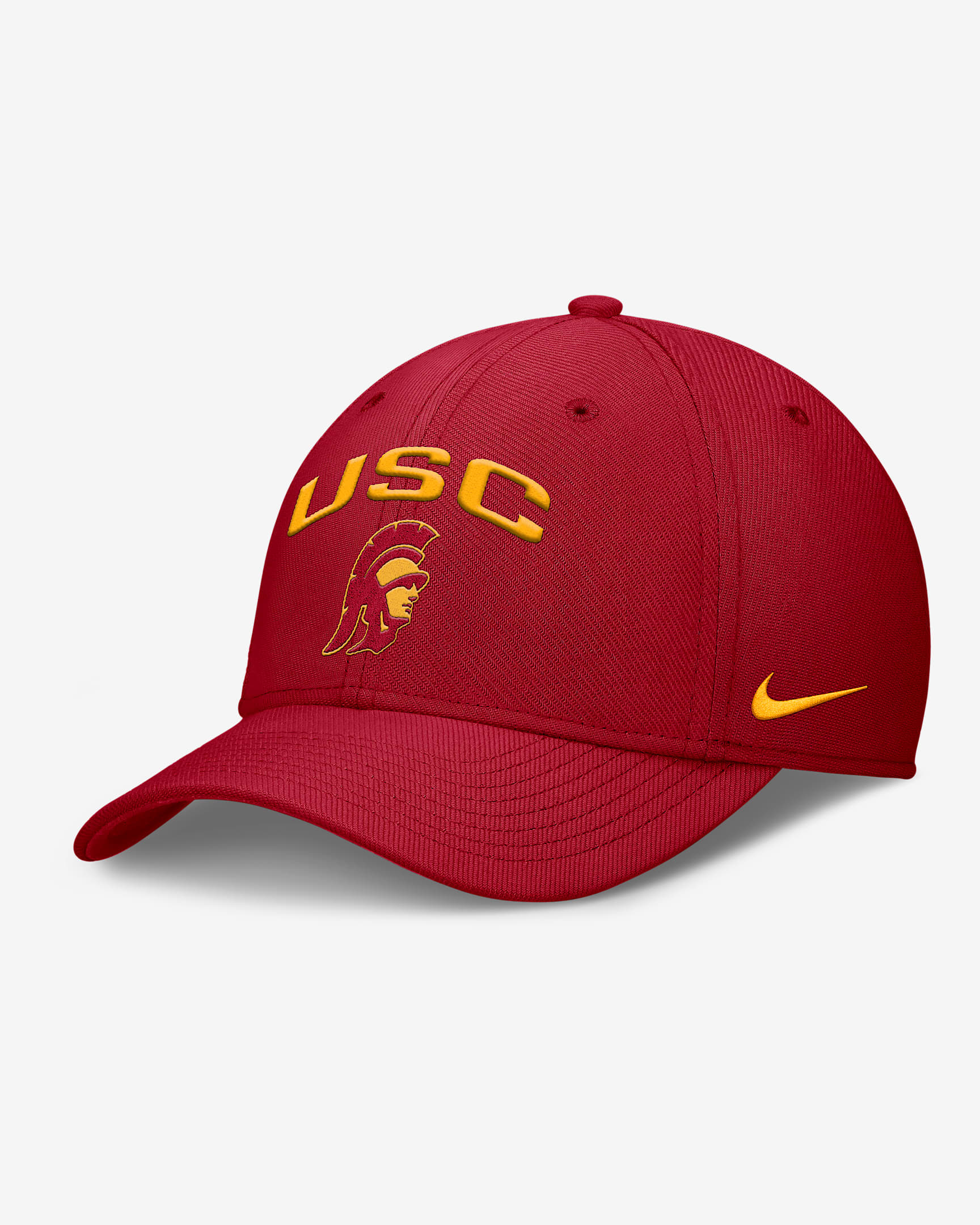 USC On-Field Rise Swoosh Men's Nike Dri-FIT College Hat - Crimson