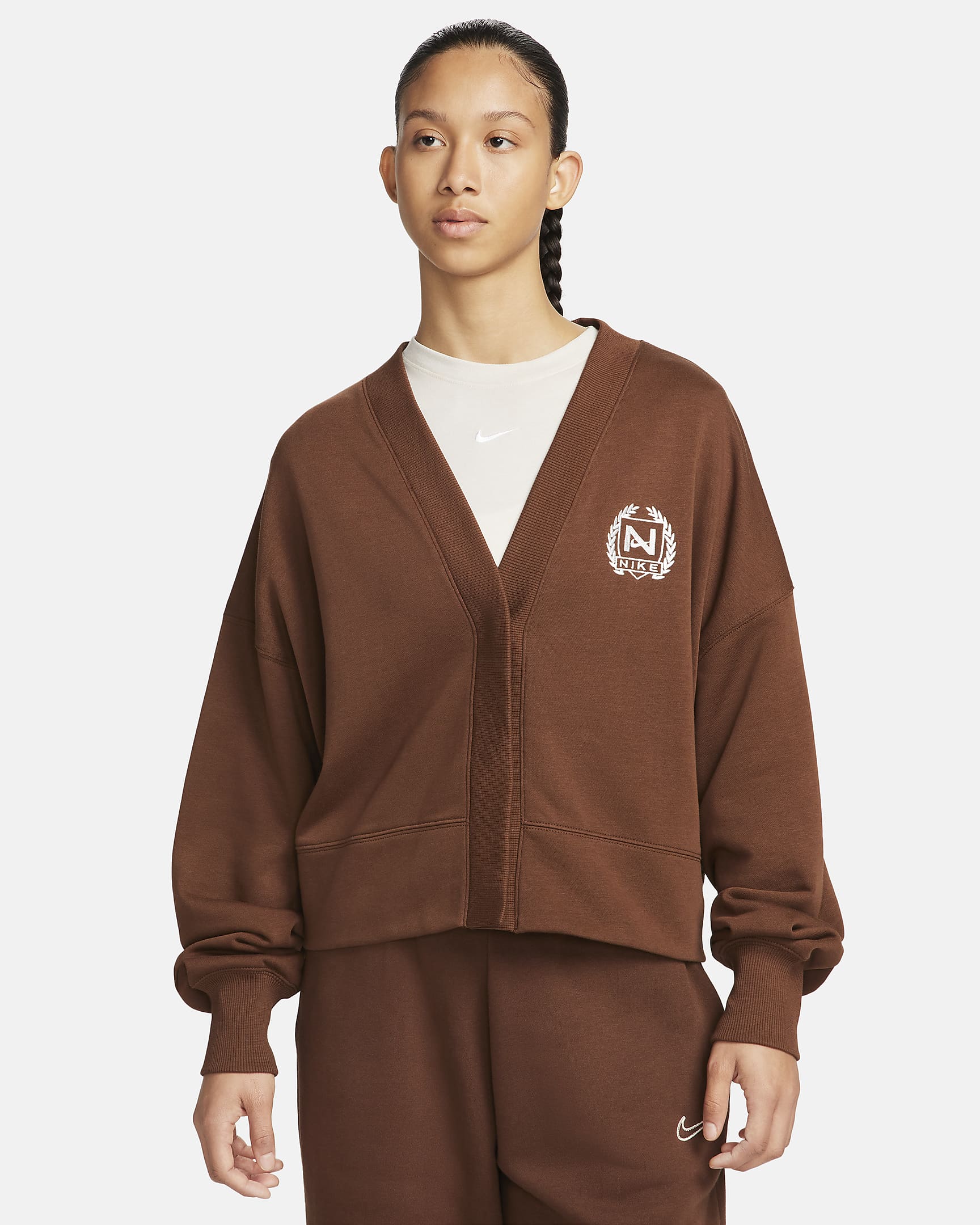 Nike Sportswear Women's Over-Oversized Cardigan - Cacao Wow/Cacao Wow