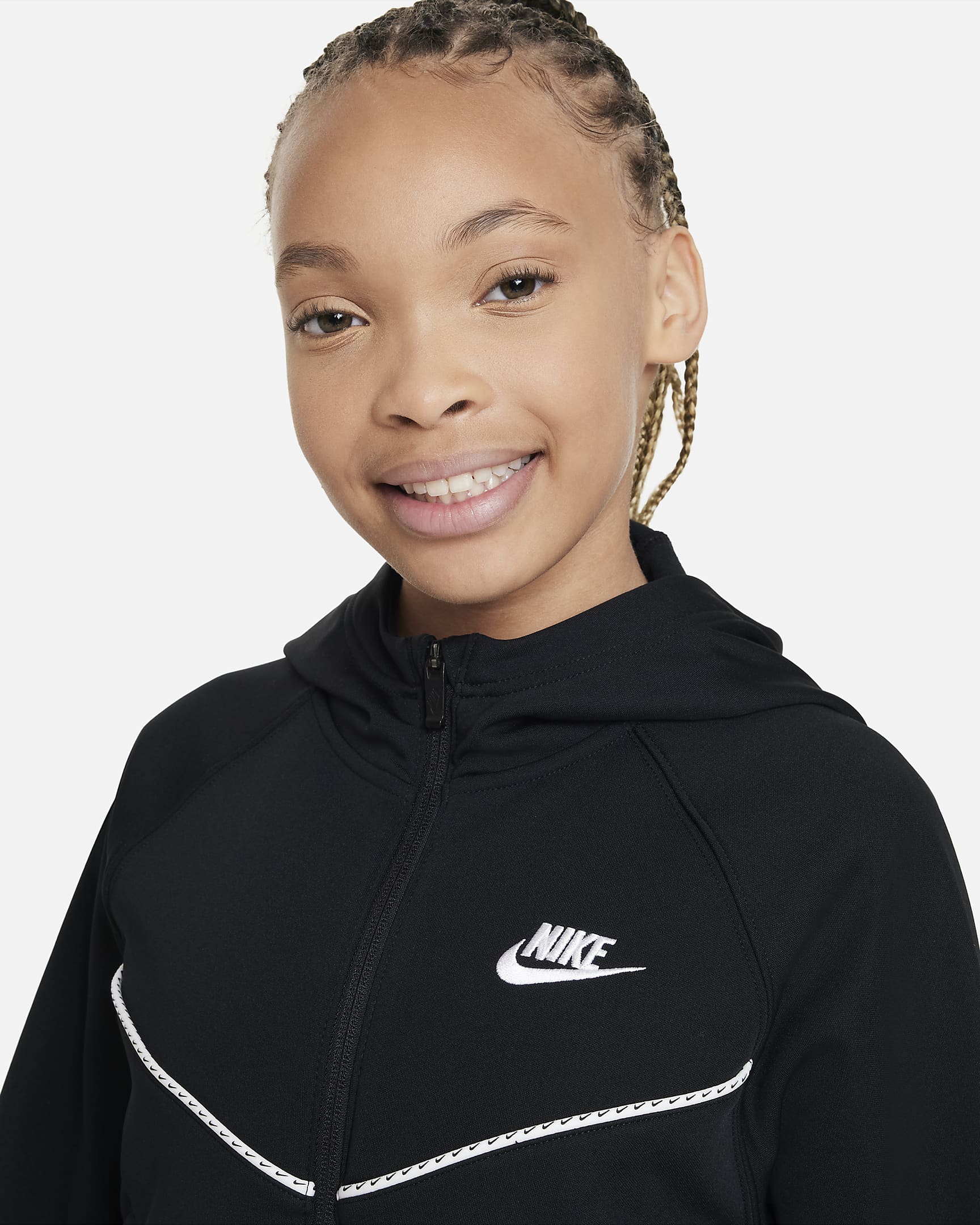 Tracksuit Nike Sportswear för tjejer - Svart/Svart/Vit/Vit