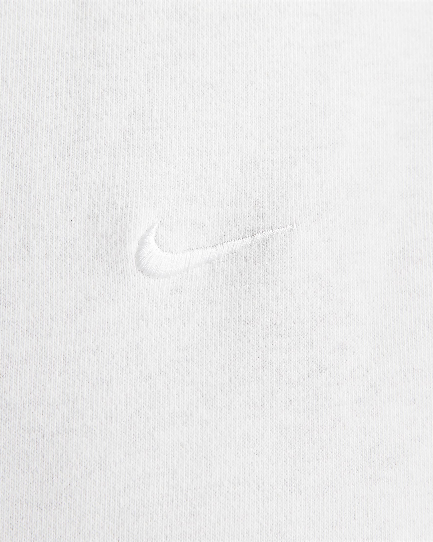 Nike Solo Swoosh kapucnis polár férfipulóver - Birch Heather/Fehér