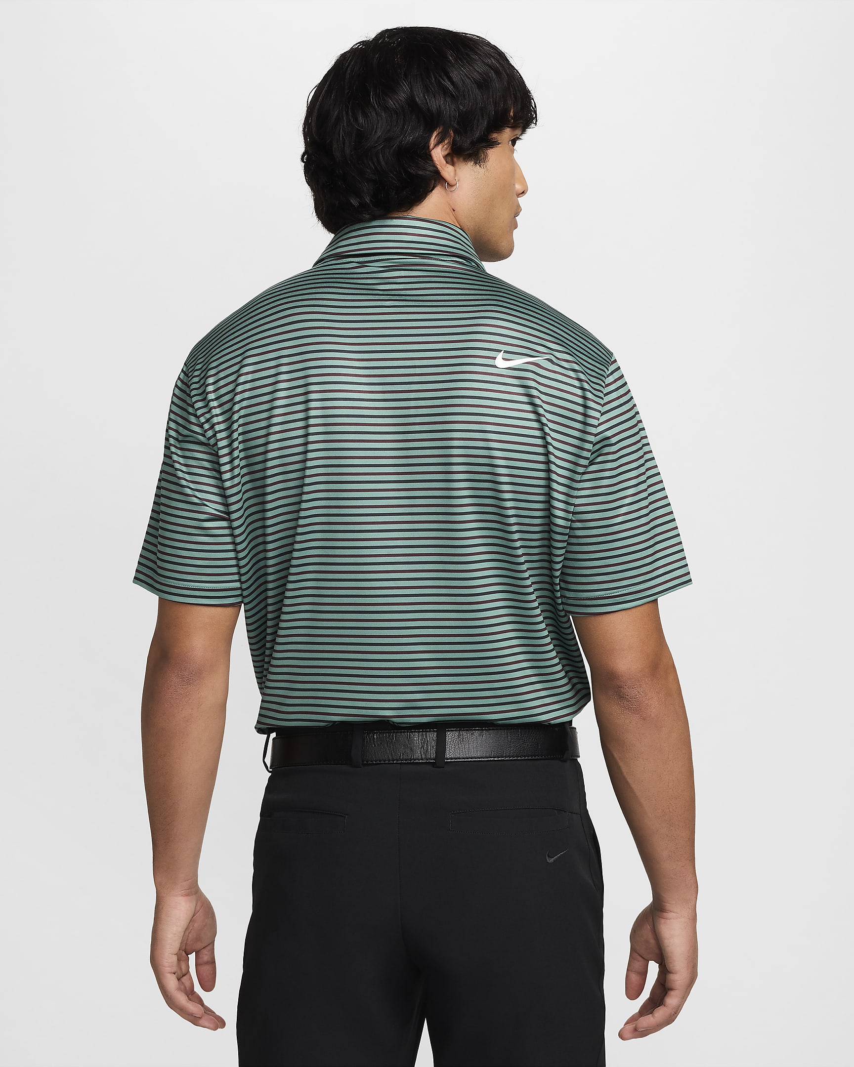 Nike Tour Men's Dri-FIT Striped Golf Polo - Bicoastal/White