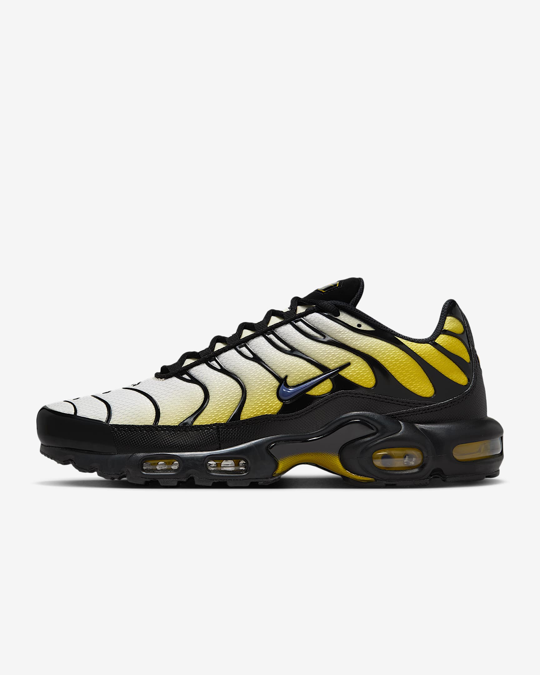 Nike Air Max Plus herenschoenen - Zwart/Bright Citron/Soft Pearl/Sanded Purple