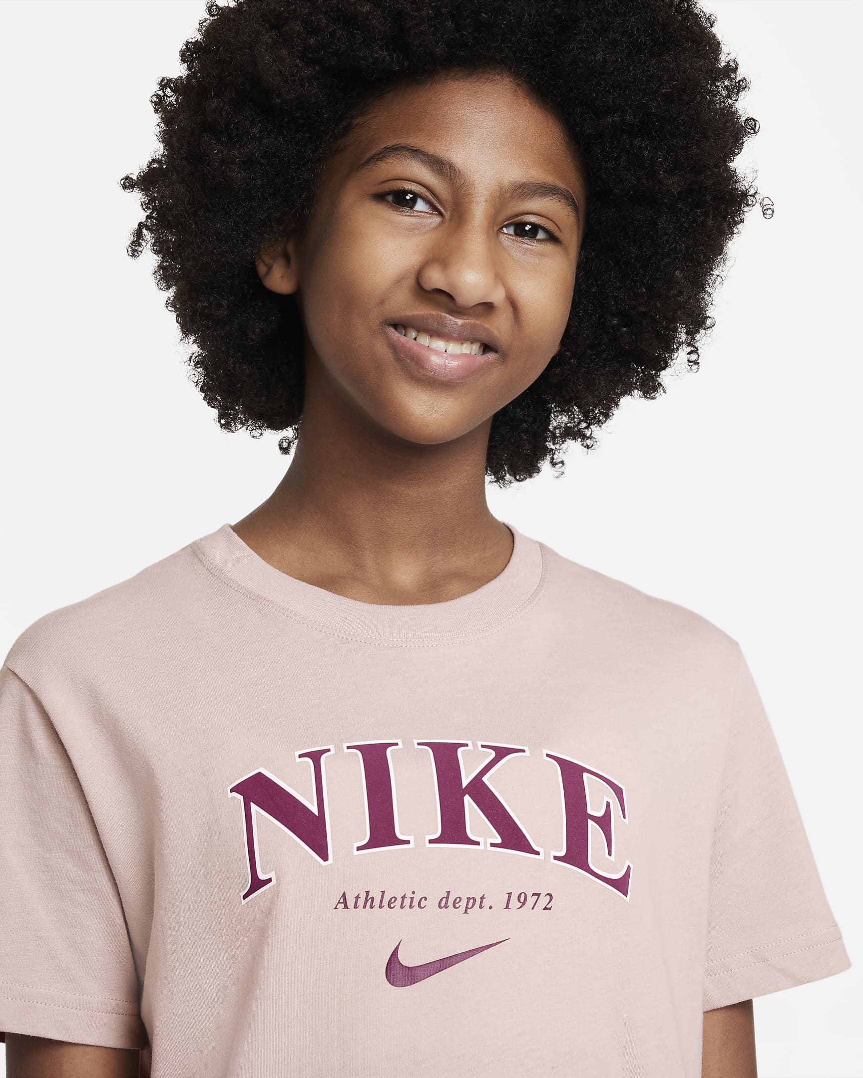 Nike Sportswear Older Kids' (Girls') T-Shirt - Pink Oxford