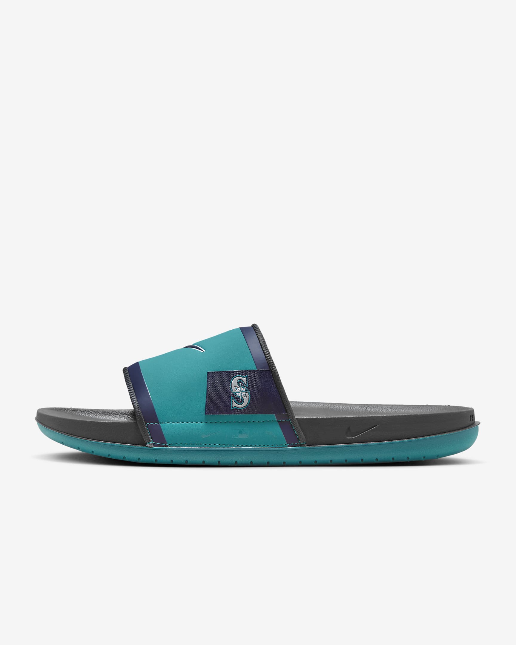 Chanclas Offcourt Nike Offcourt (Seattle Mariners) - Martes de carnaval/Gris humo oscuro/Azul marino medianoche