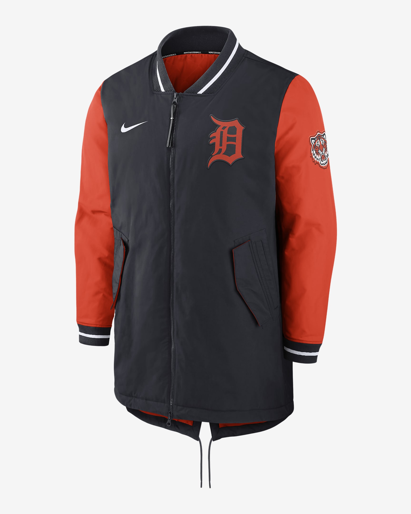 Chamarra de cierre completo para hombre Nike Dugout (MLB Detroit Tigers ...