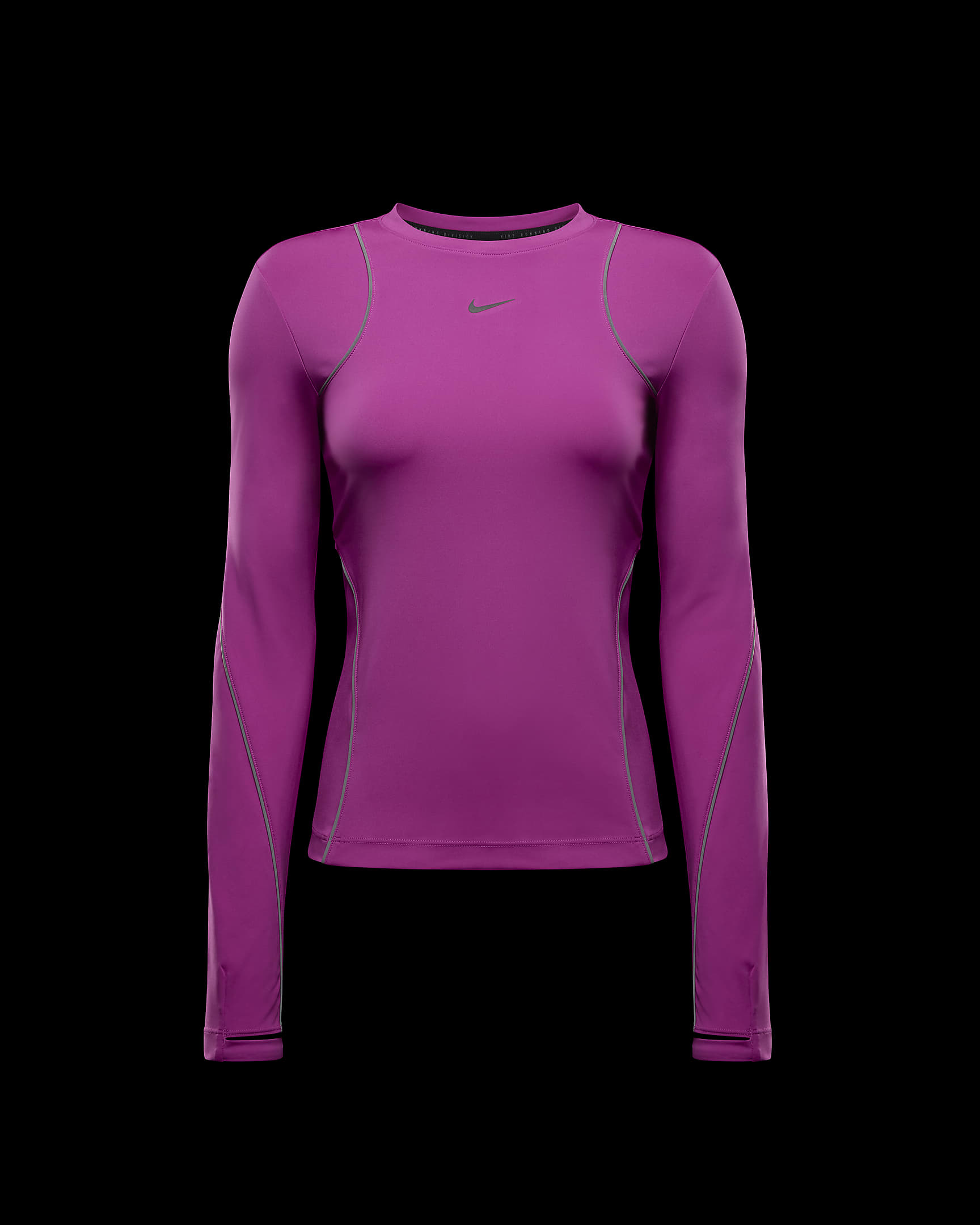 Nike Running Division hosszú ujjú női futófelső - Hot Fuchsia