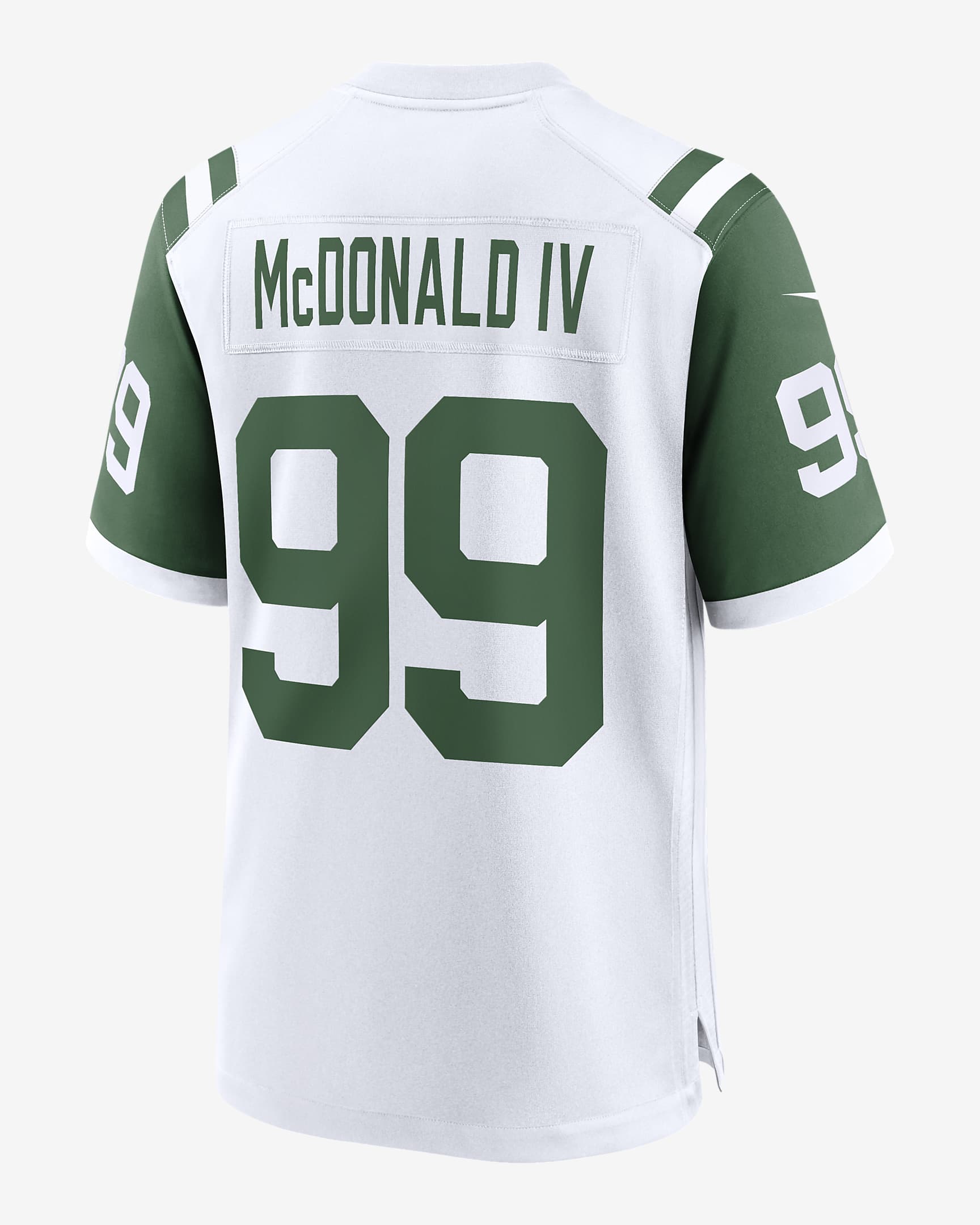 Jersey de fútbol americano Game para hombre NFL New York Jets (Will McDonald IV) - Blanco