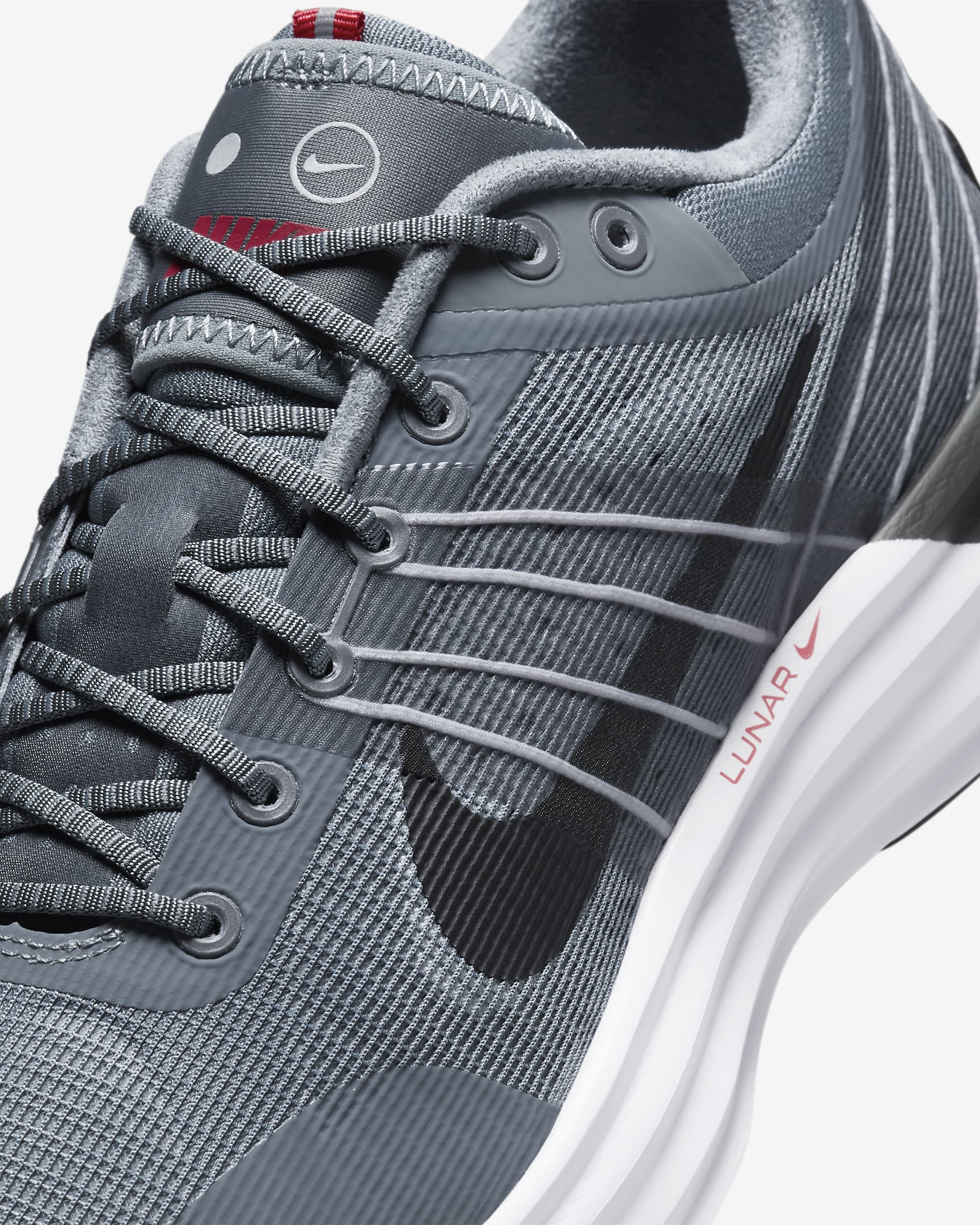 Nike Lunar Roam Men's Shoes - Cool Grey/Wolf Grey/University Red/Anthracite