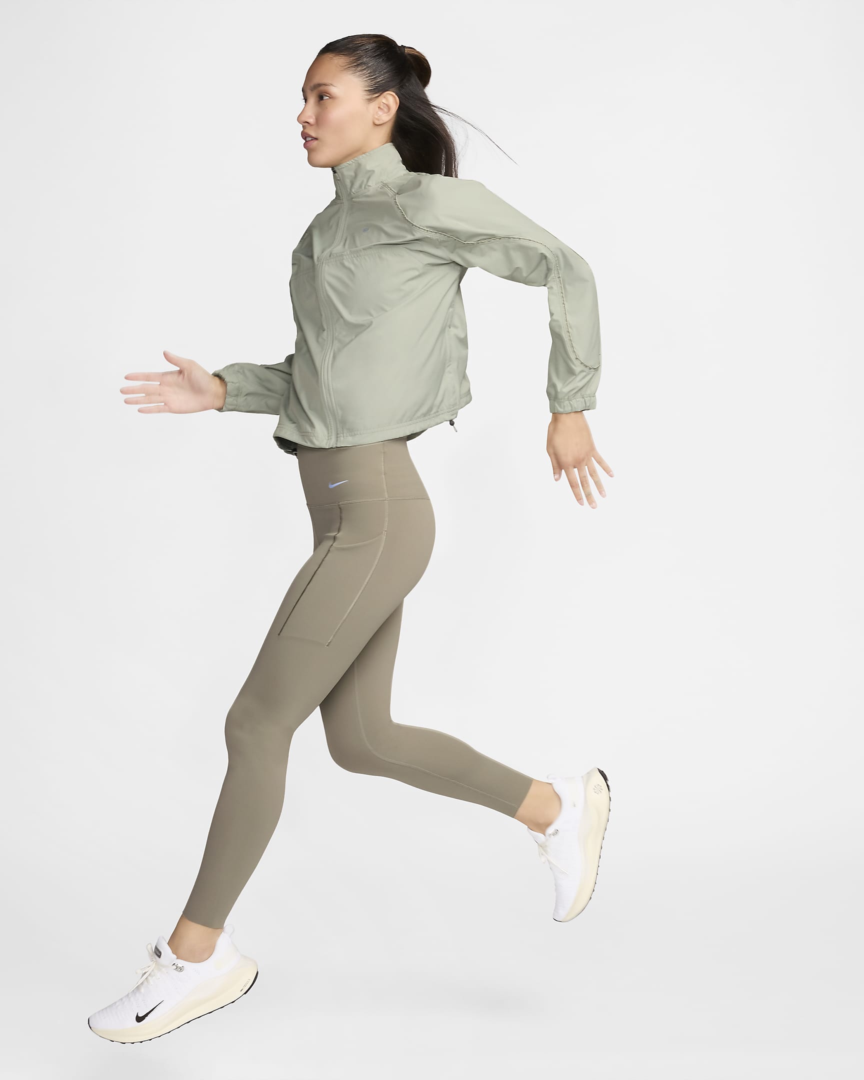 Nike Women's Running Jacket - Jade Horizon/Pale Ivory/Cyber/Cement Grey