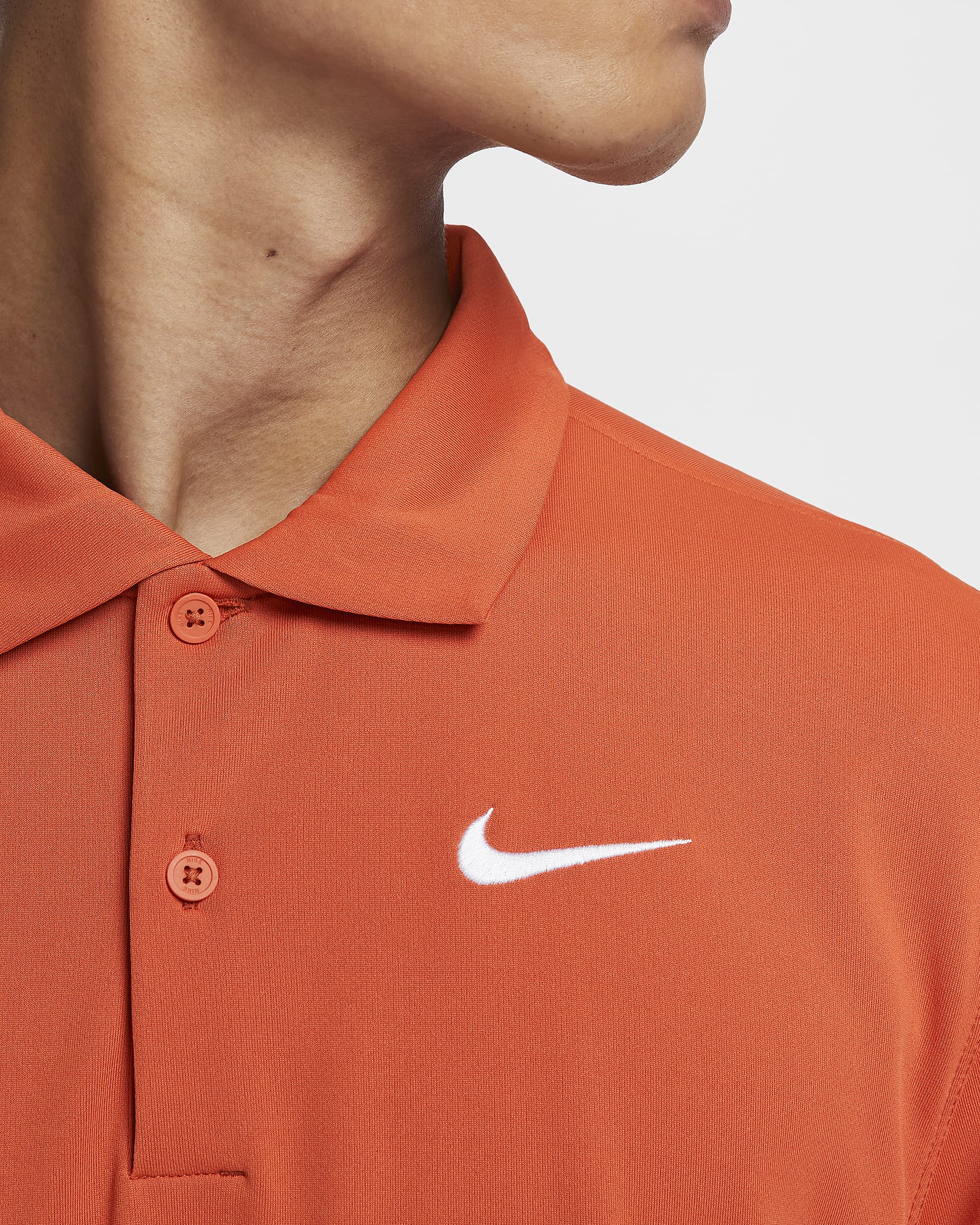 NikeCourt Dri-FIT Men's Tennis Polo - Rust Factor/White