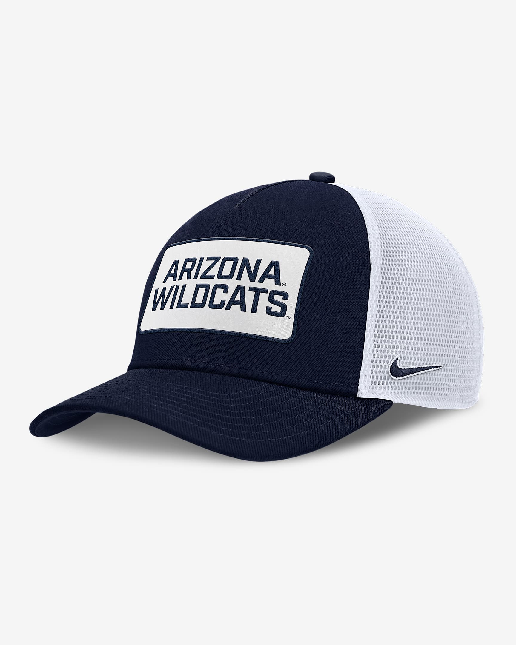 Arizona On-Field Rise Men's Nike College Trucker Adjustable Hat - Navy