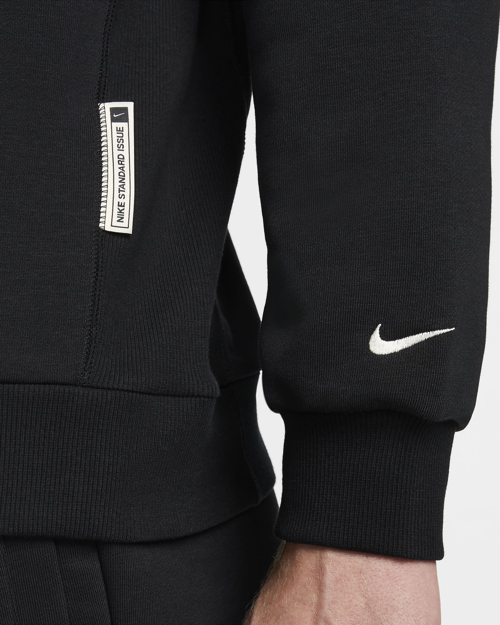 Ανδρικό φούτερ μπάσκετ Dri-FIT με crew λαιμόκοψη Nike Standard Issue - Μαύρο/Pale Ivory