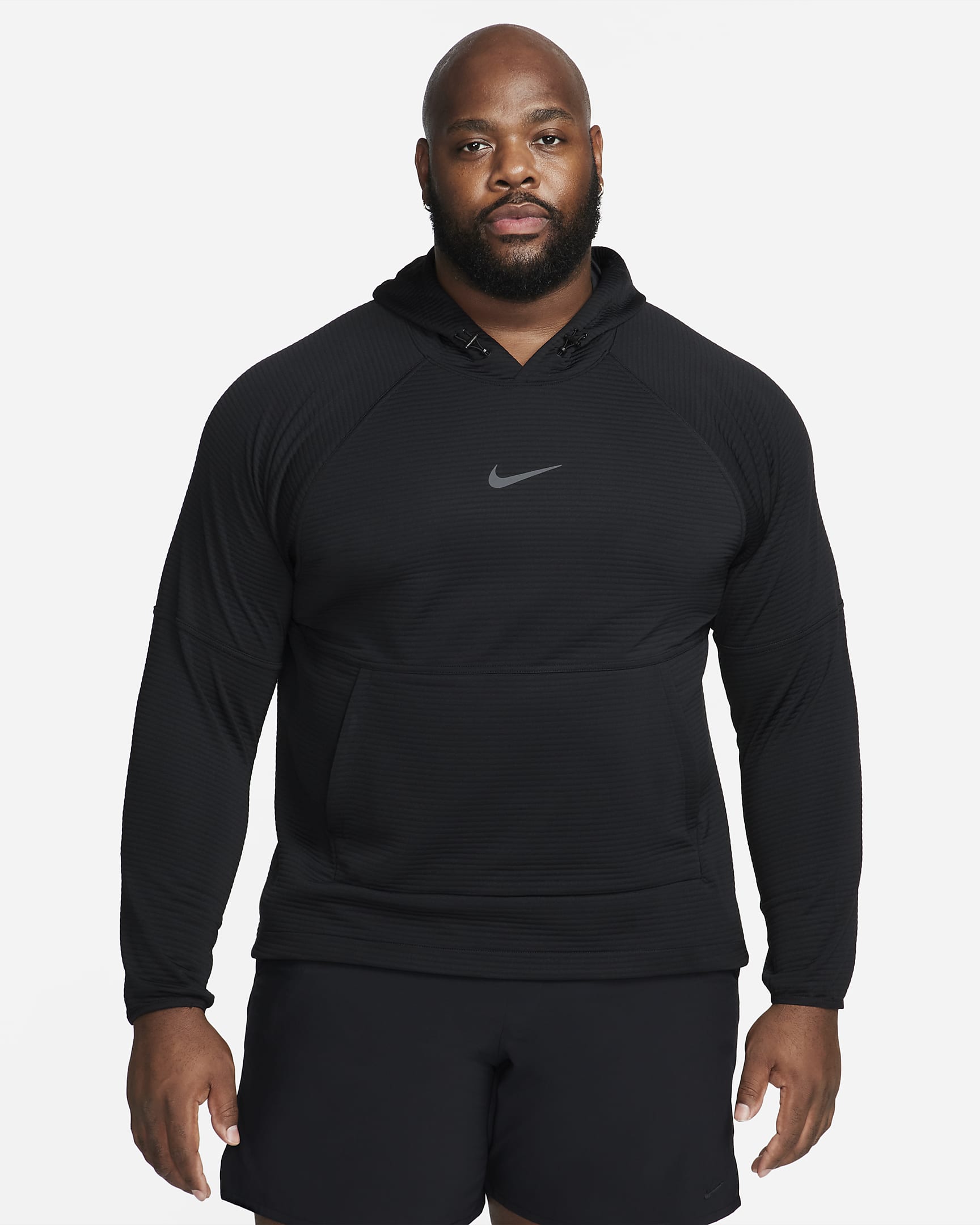 Maglia da fitness in fleece Dri-FIT Nike – Uomo - Nero/Iron Grey