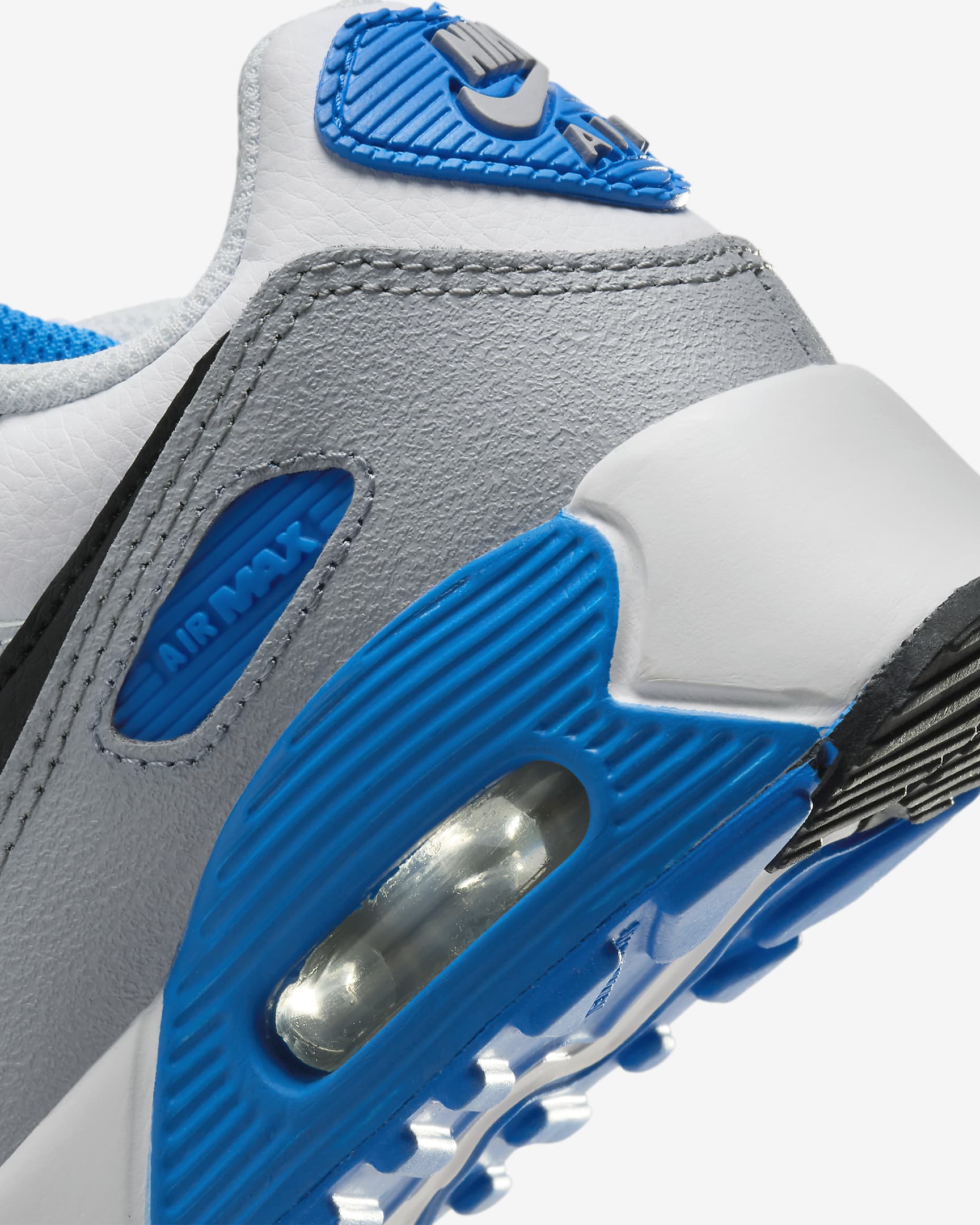Nike Air Max 90 LTR Younger Kids' Shoes - White/Photo Blue/Pure Platinum/Black