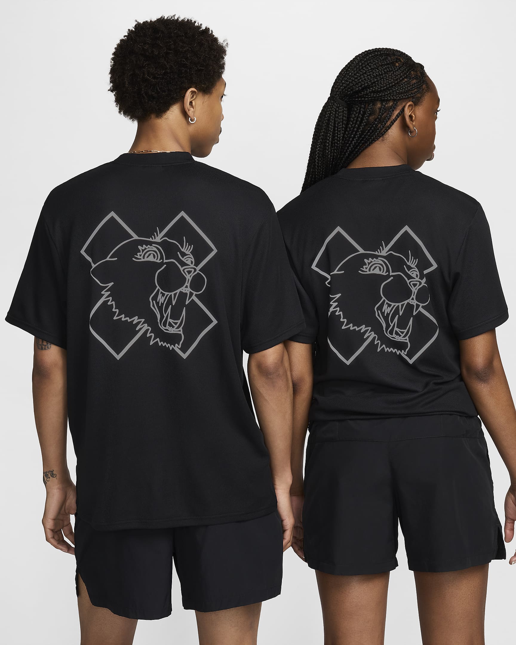 Męski T-shirt z krótkim rękawem Nike x Patta Running Team - Czerń