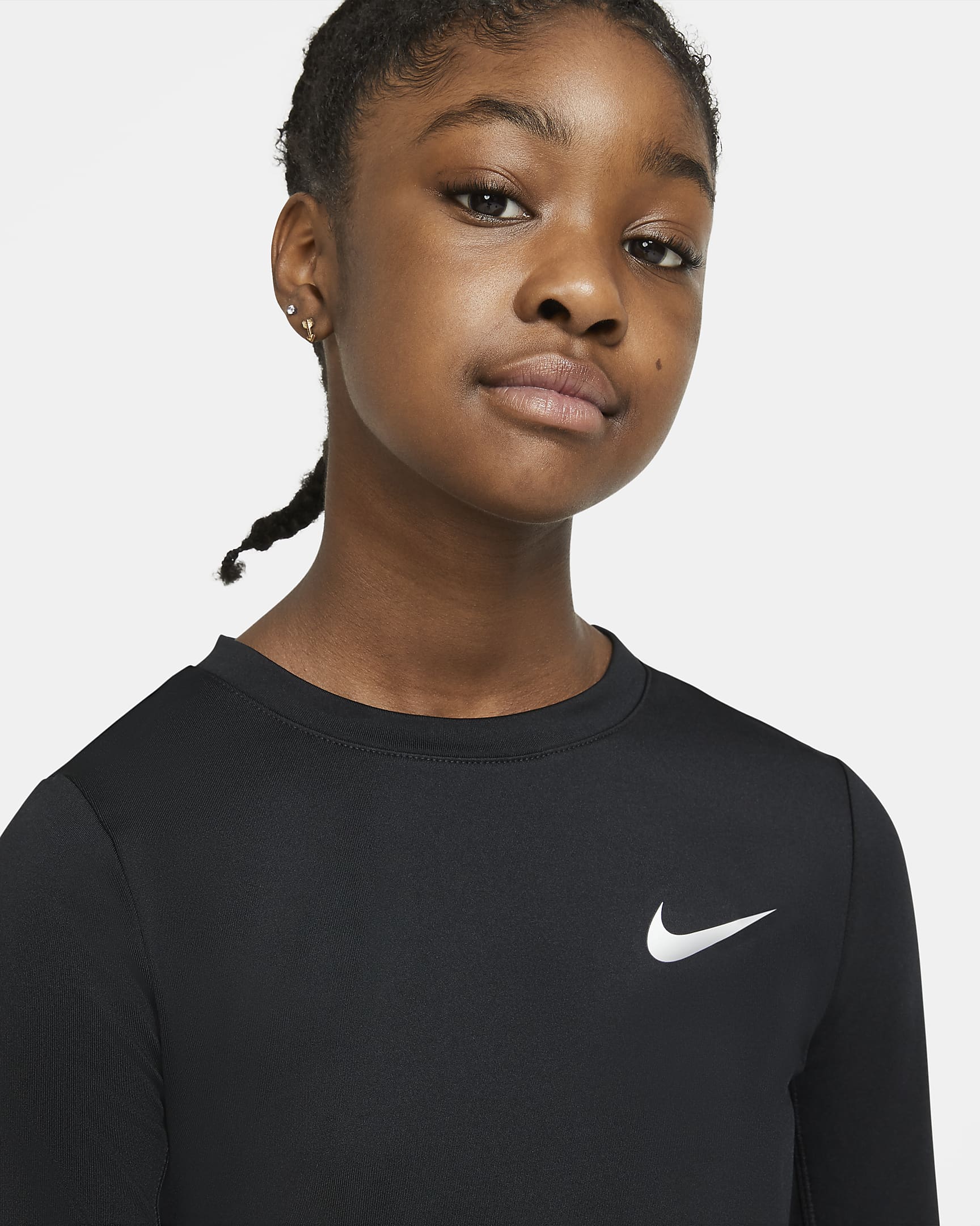 Nike Pro Warm Big Kids' (Girls') Long-Sleeve Top. Nike.com