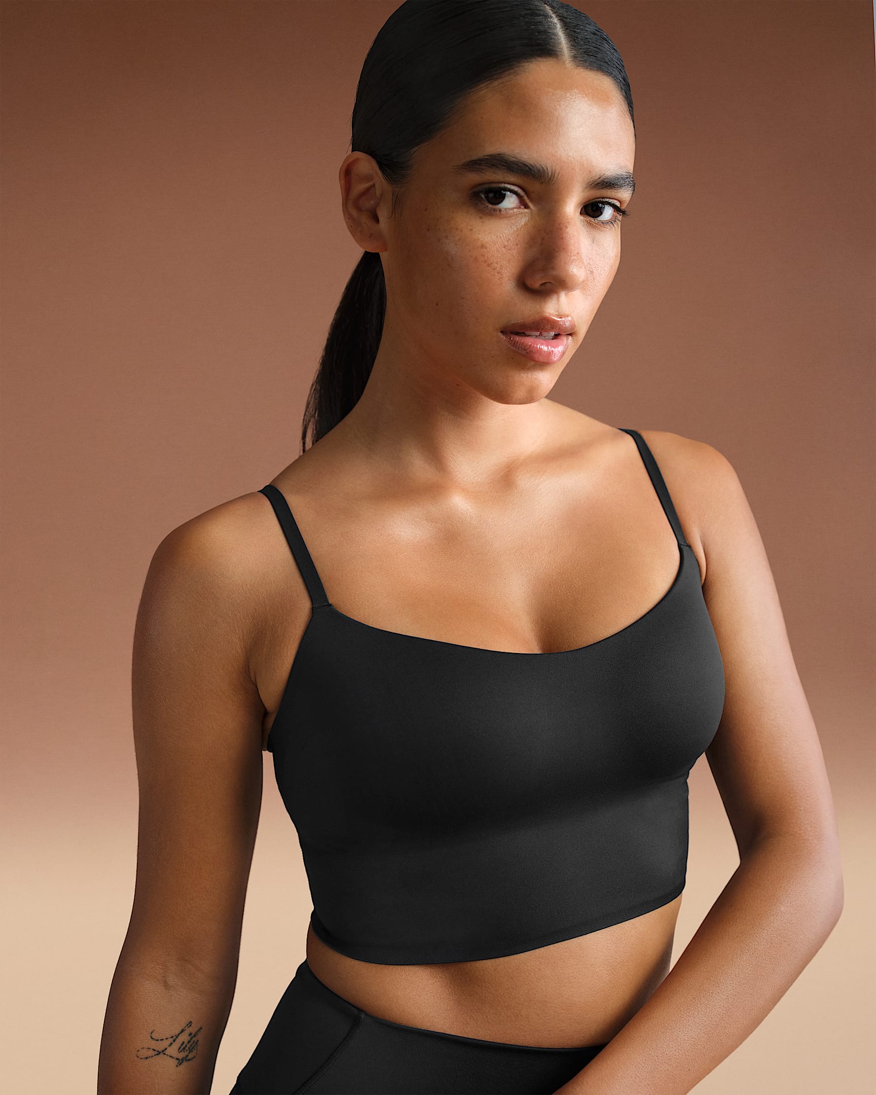 NikeSKIMS Matte Women's Cami Longline Bra - NSKM Obsidian