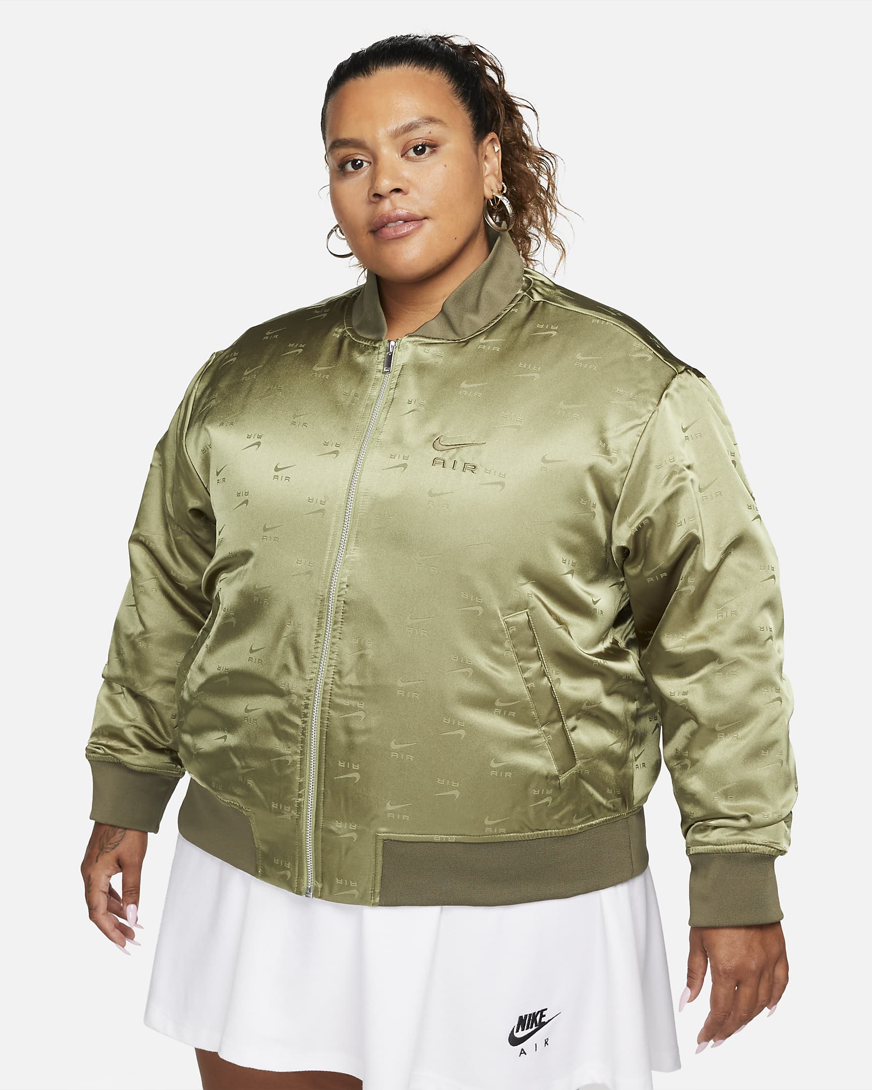 Nike Air Women's Bomber Jacket (Plus Size). Nike BE