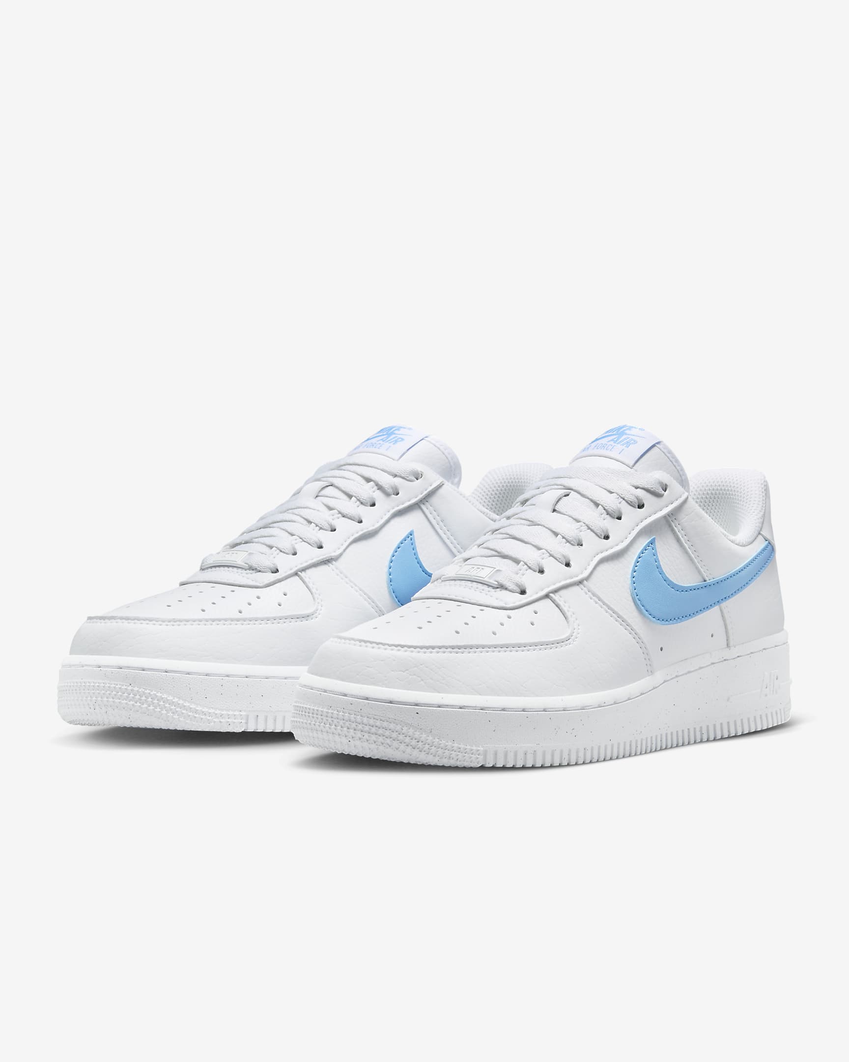 Scarpa Nike Air Force 1 '07 Next Nature - Donna - Bianco/Bianco/Volt/University Blue