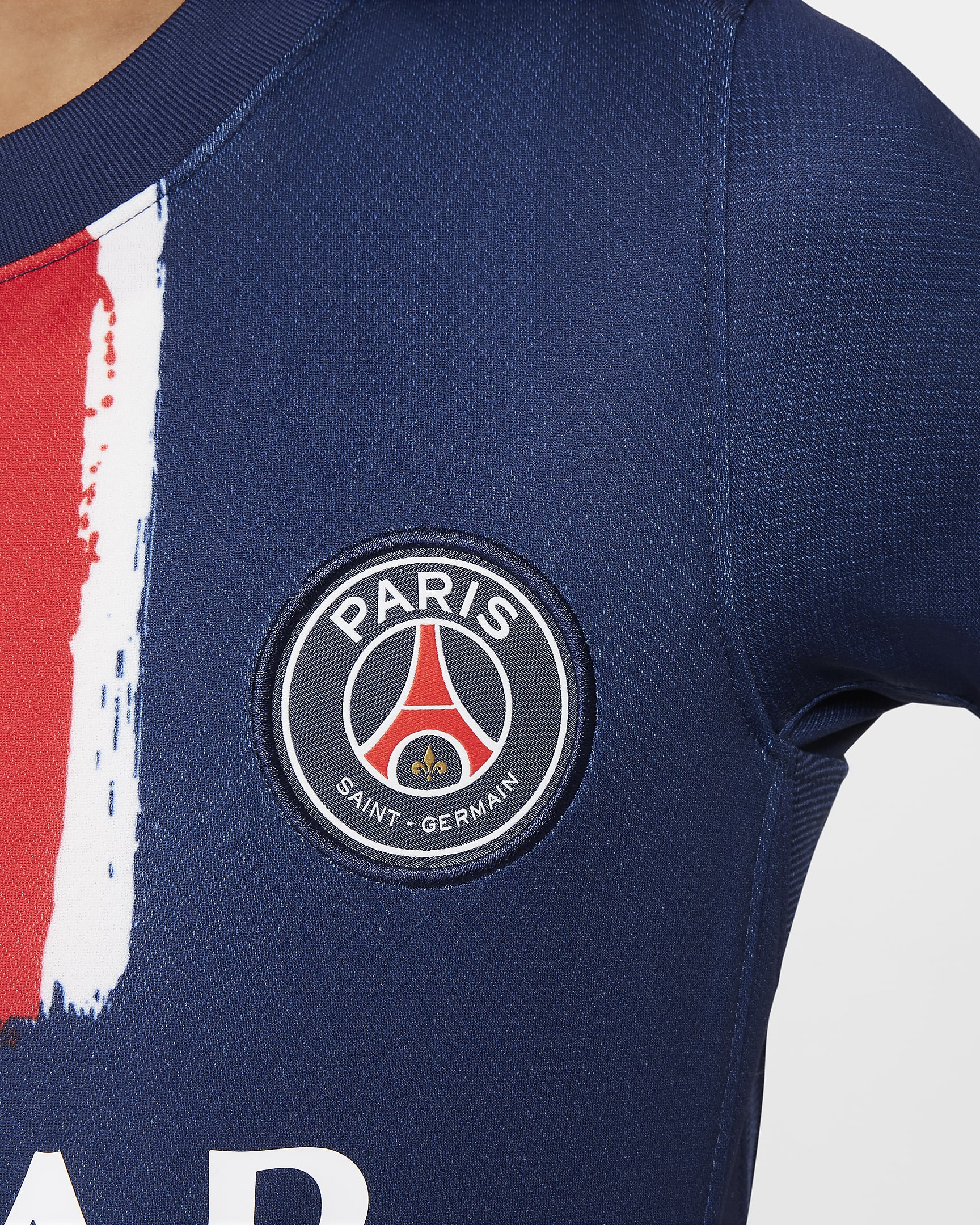 Maillot de foot replica Nike Dri-FIT Paris Saint-Germain 2024/25 Stadium Domicile pour ado - Midnight Navy/Midnight Navy/Blanc