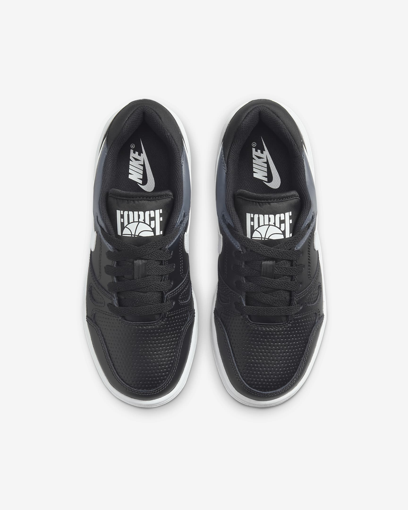 Nike Full Force Low Older Kids' Shoes - Black/Anthracite/Sail/White