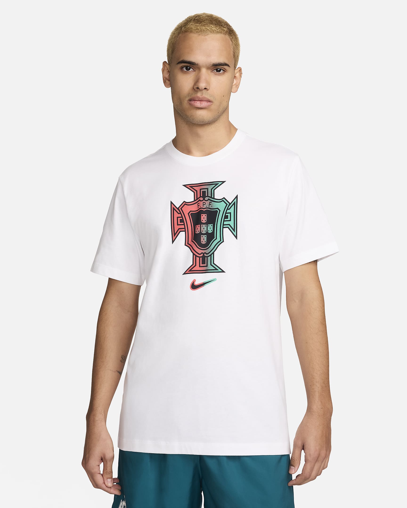 Portugal Nike Fußball-T-Shirt (Herren) - Weiß