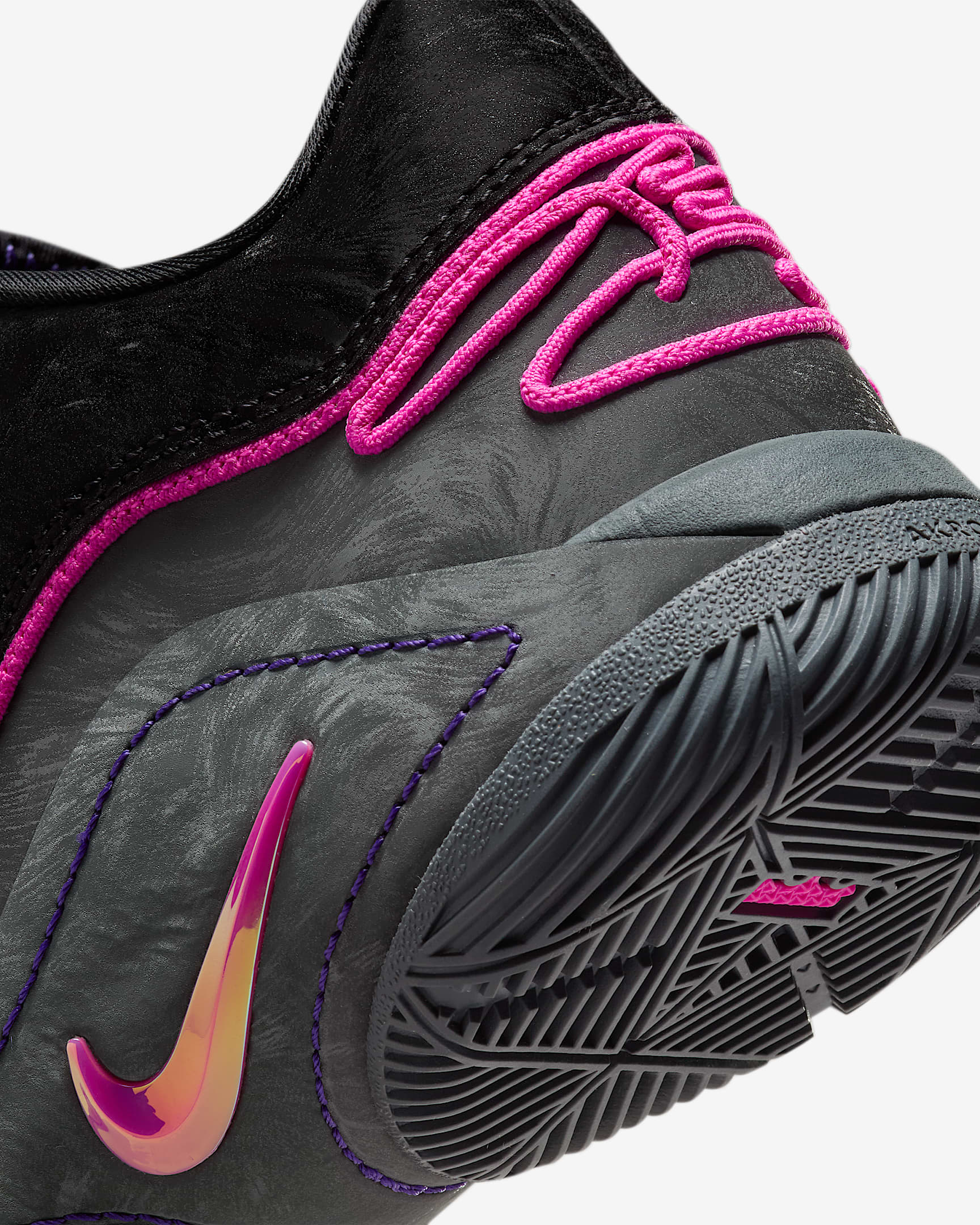 LeBron XXII Big Kids' Basketball Shoes - Black/Dark Grey/Field Purple/Laser Fuchsia