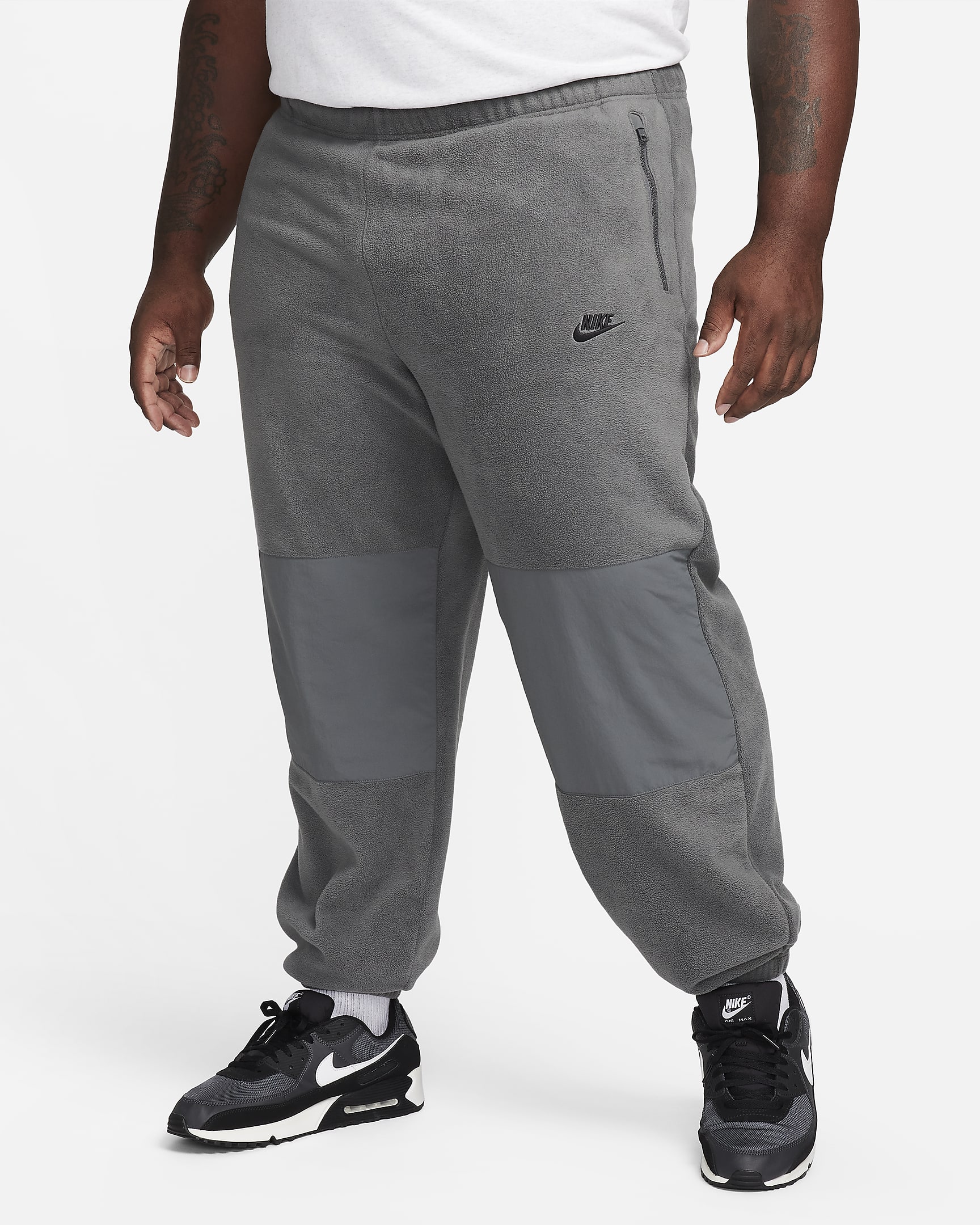 Nike Club Fleece Men's Polar Fleece Pants - Iron Grey/Black