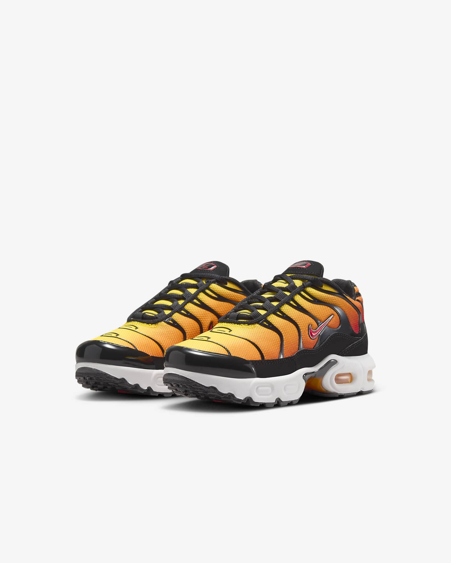 Nike Air Max Plus Little Kids' Shoes - Black/Bright Ceramic/Resin/Pimento