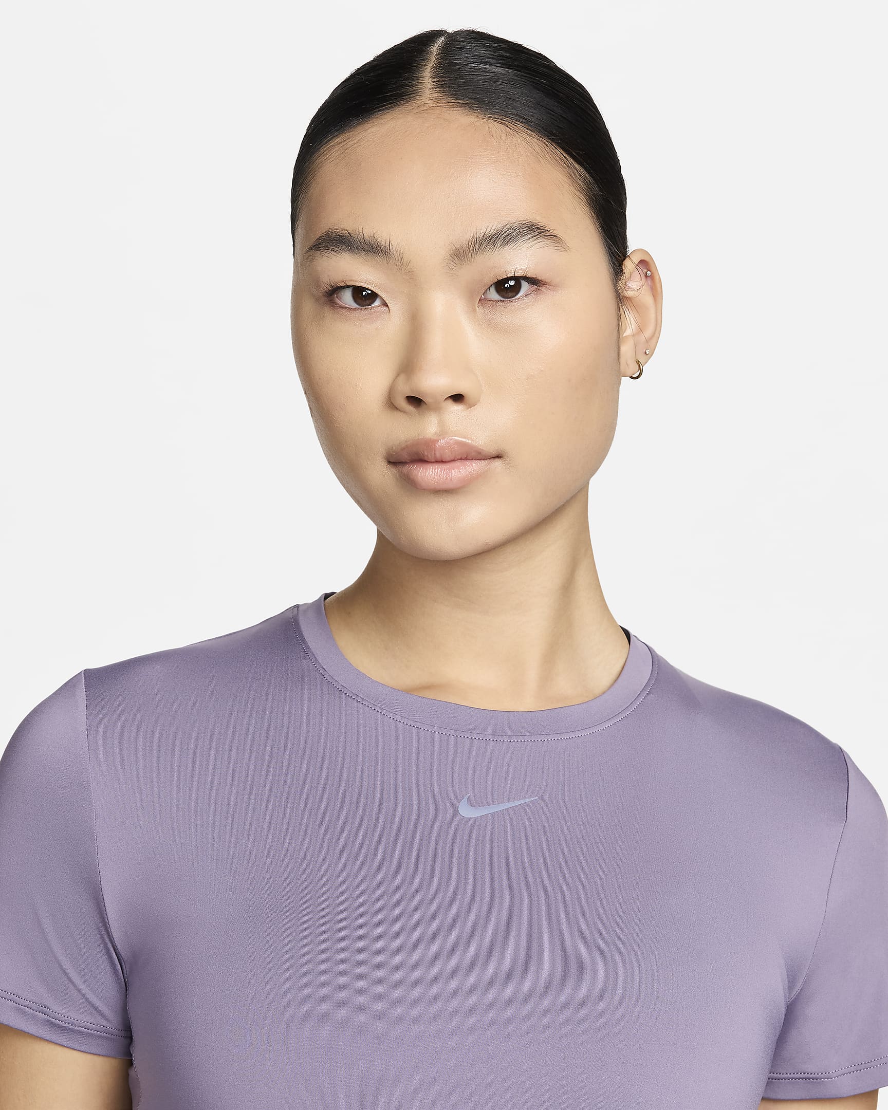 Nike One Classic Dri-FIT kortermet overdel til dame - Daybreak/Svart