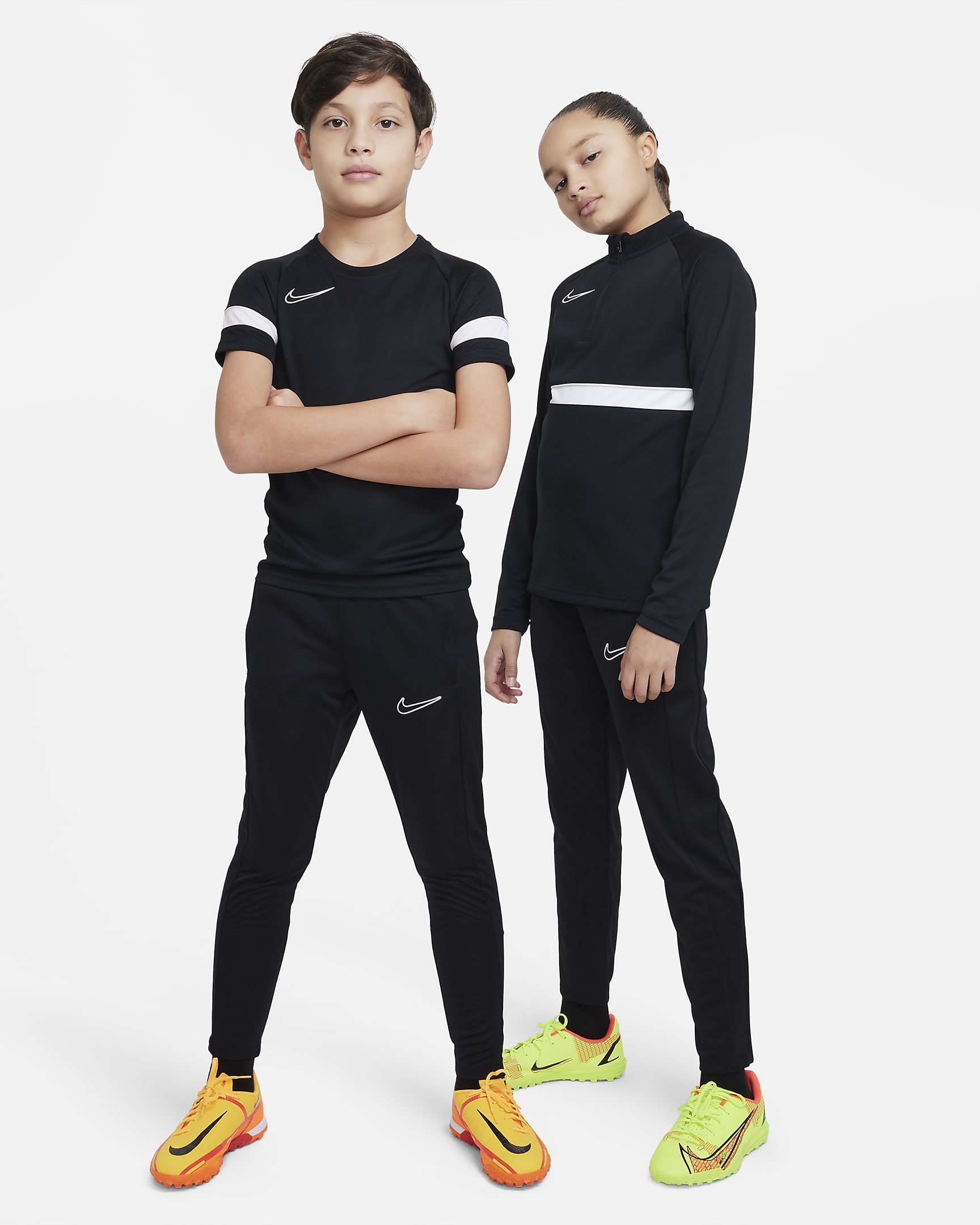 Nike Dri-FIT Academy23 Kids' Soccer Pants - Black/Black/Black/White