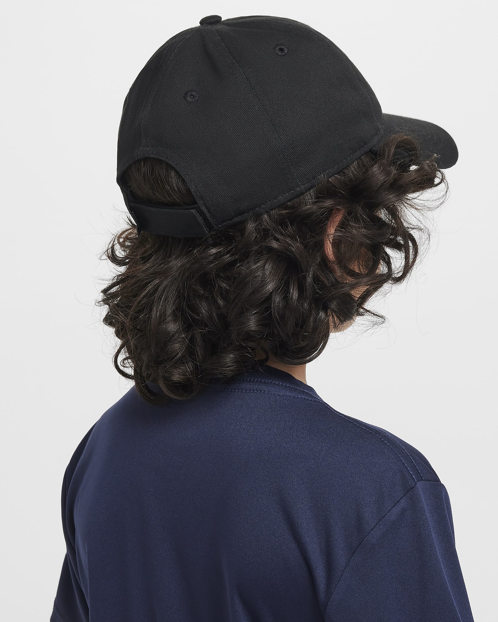 Gorra Club para niños talla pequeña Nike Air Max - Negro