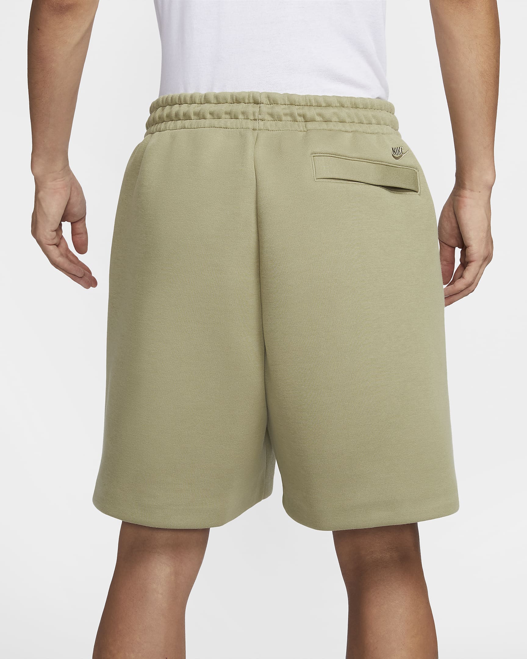 Nike Tech Men's Fleece Shorts - Neutral Olive/Neutral Olive