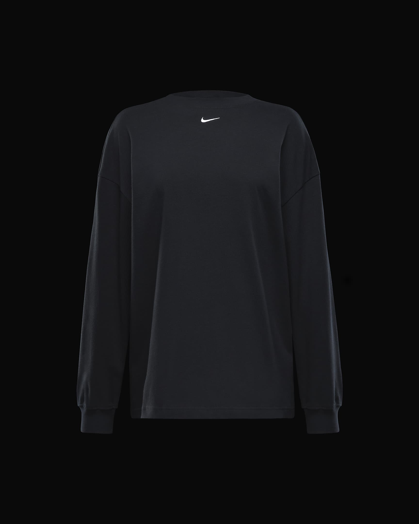 Nike Sportswear Essential Women's Oversized Long-Sleeve T-Shirt - Black