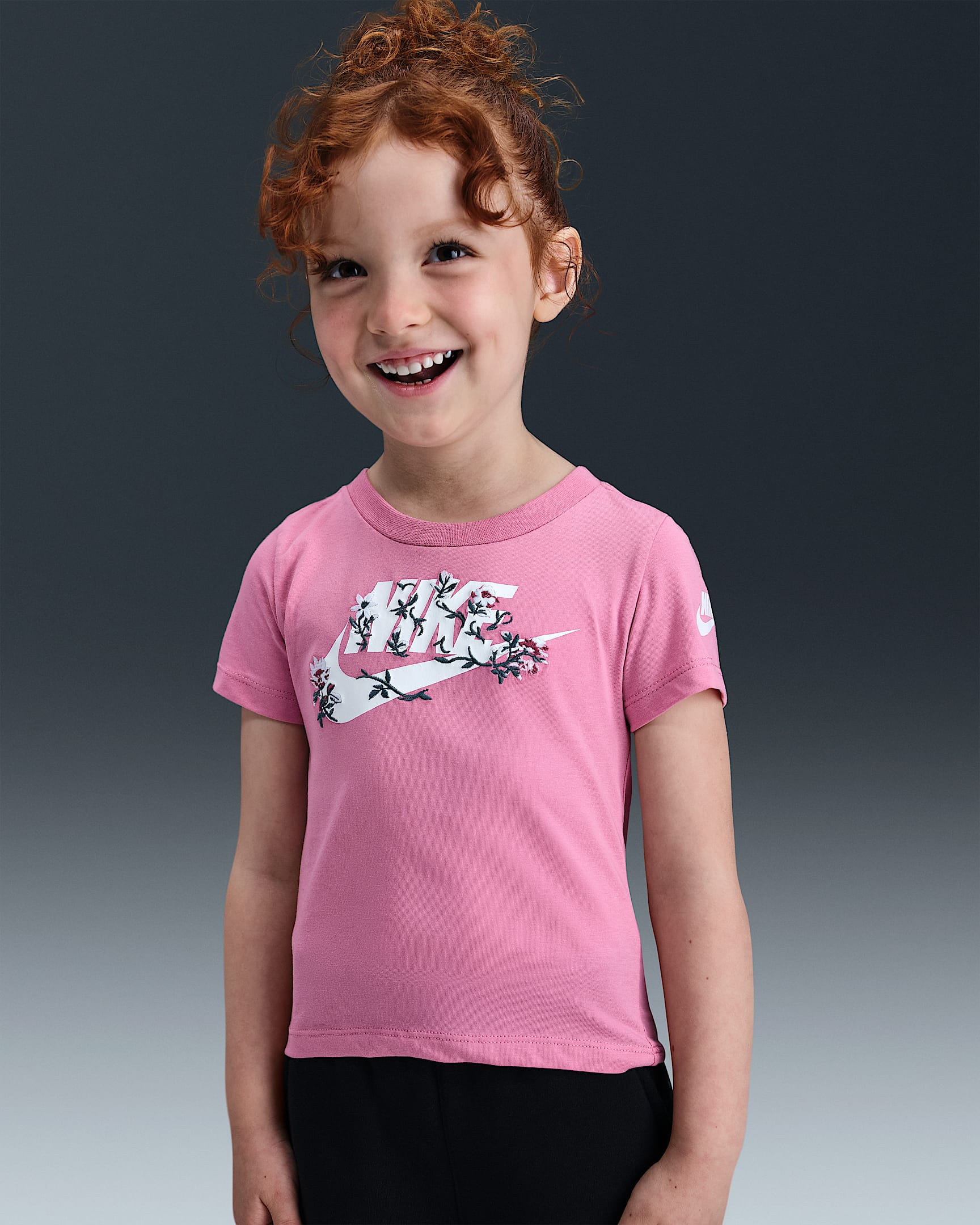 Nike Toddler Floral Futura T-Shirt - Magic Flamingo