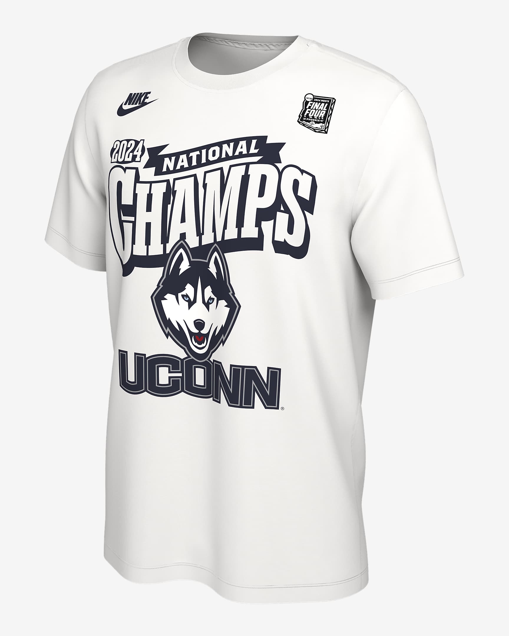 Uconn 2024 Men's National Champ Men's Nike College Basketball T-shirt 