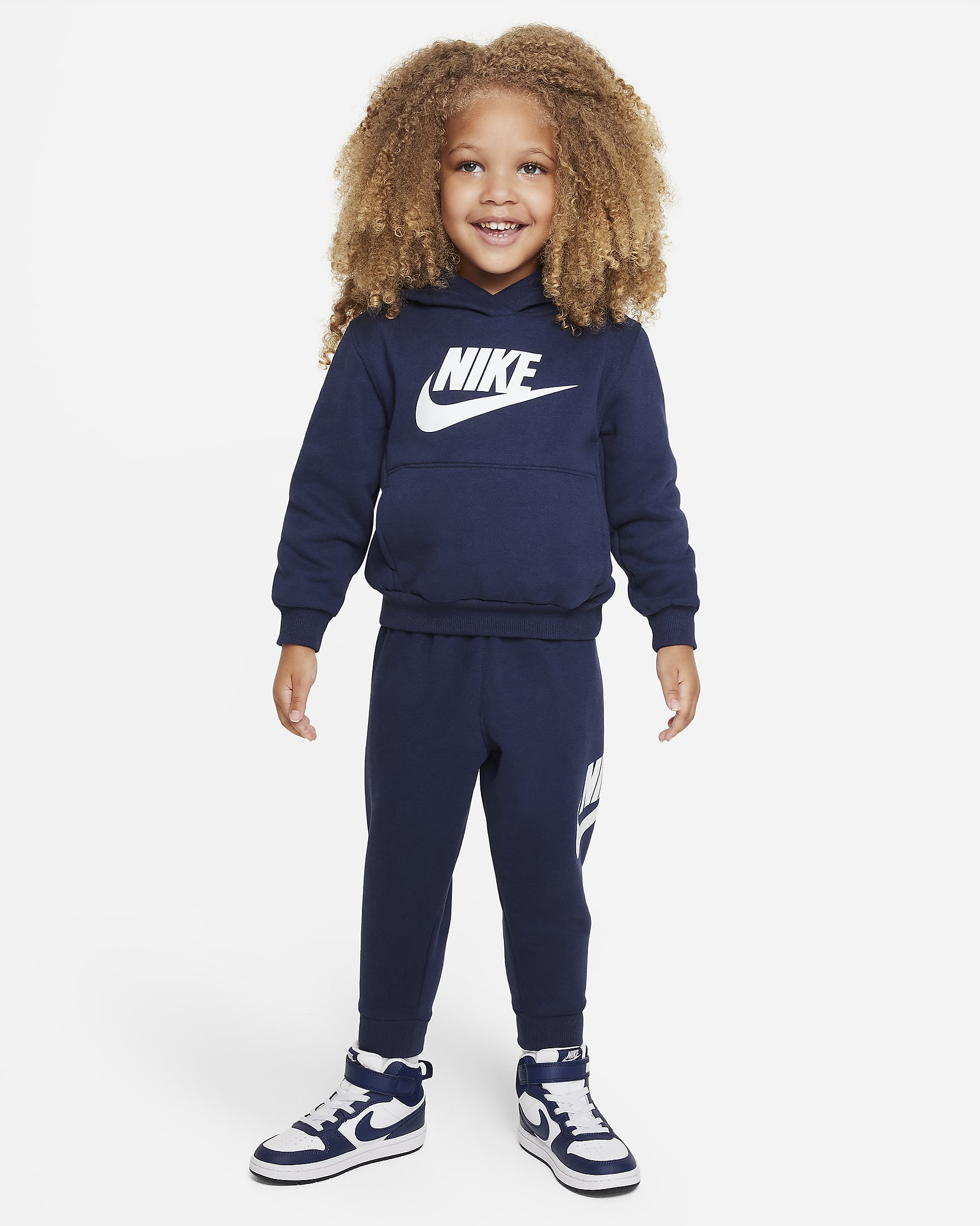 Nike Sportswear Club Fleece Toddler Hoodie Set - Midnight Navy